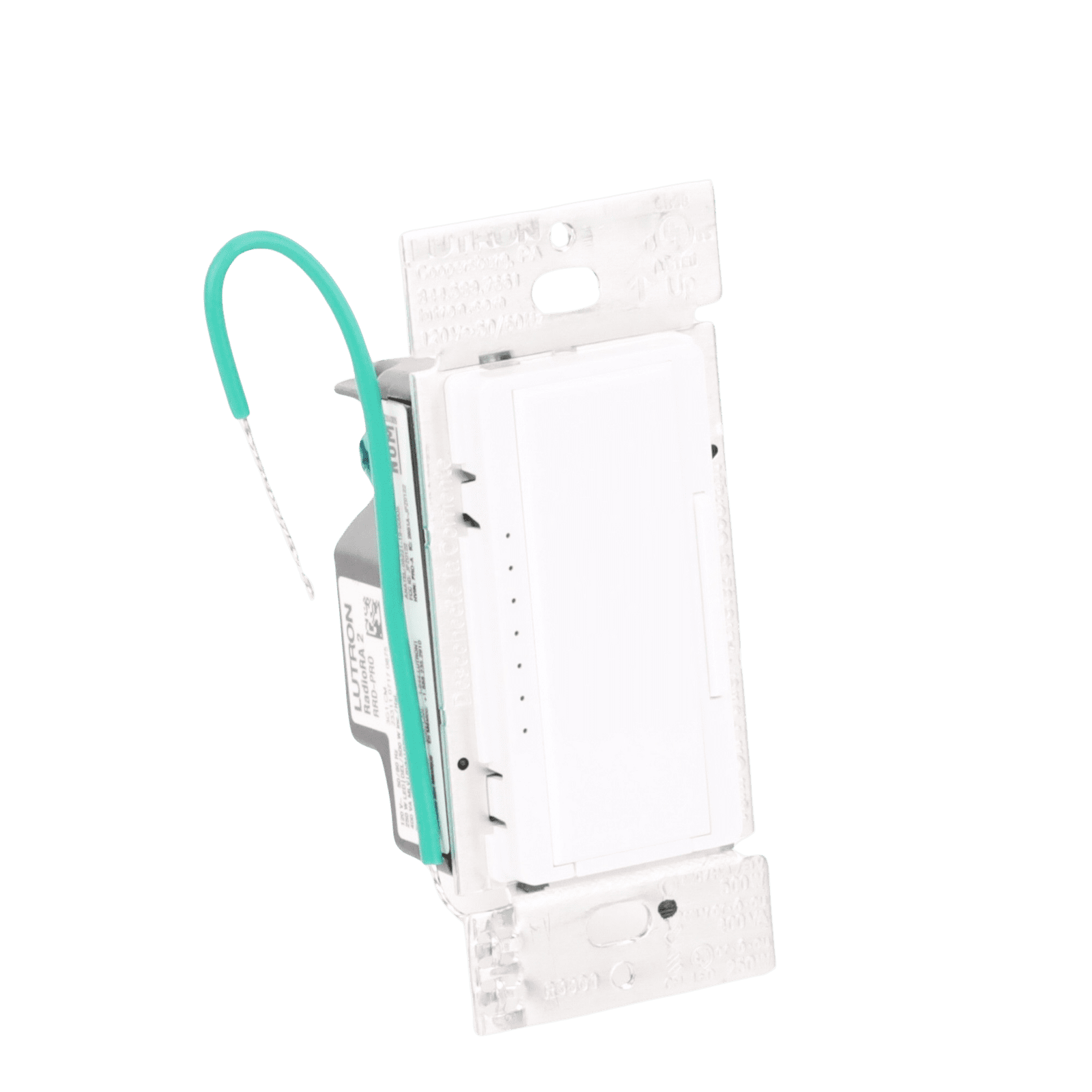 (RadioRA2) Atenuador Dimmer PRO para linea RadioRa2, RadioRa3 y RA2 Select, el cable neutro es opcional 250W LED / CFL RRDPROWH - LUTRON ELECTRONICS
