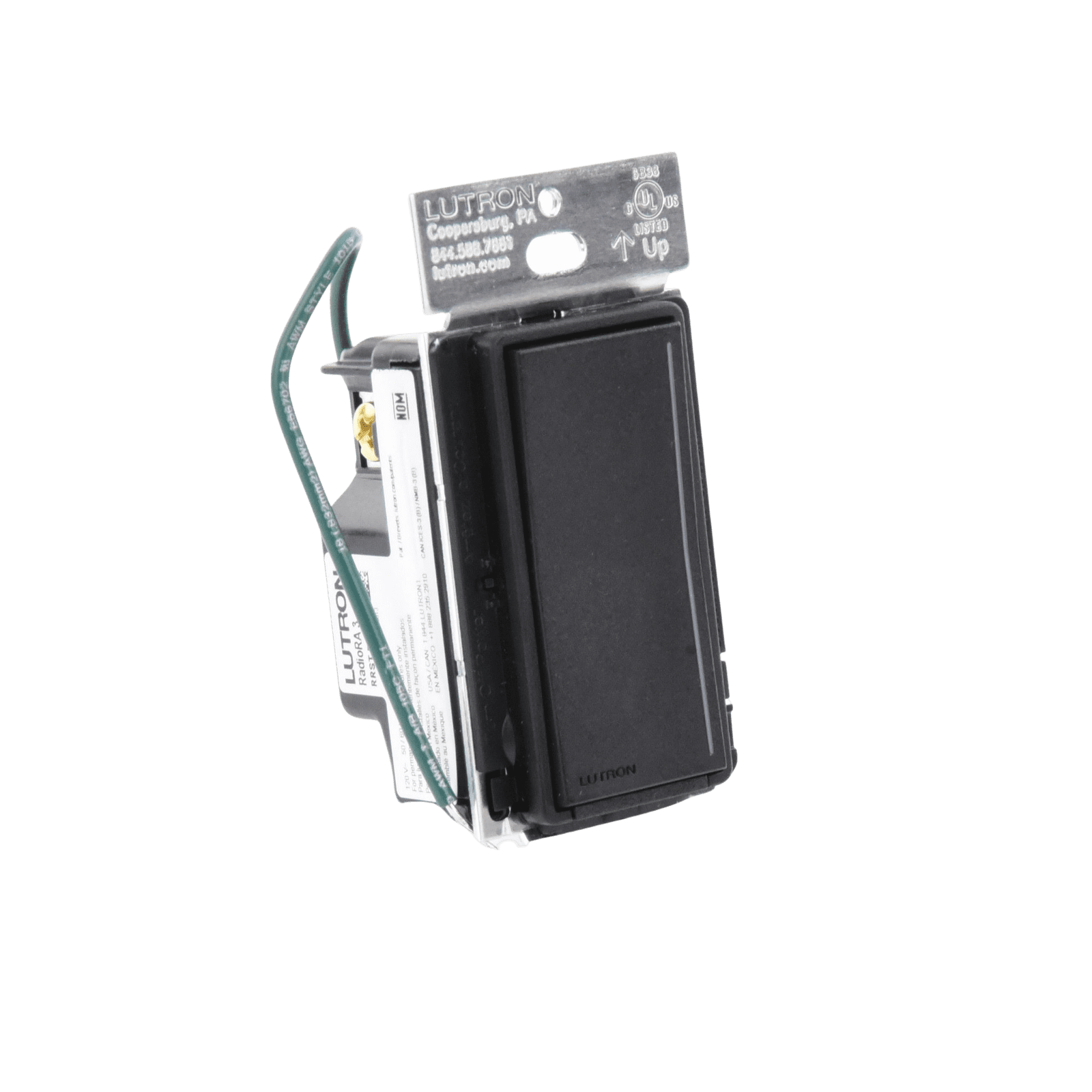(RadioRA3) Atenuador (dimmer) Auxiliar de pared, compañero de atenuadores multilocación. Usar en 3 vías o escalera. RRSTRDMN - LUTRON RADIORA 3