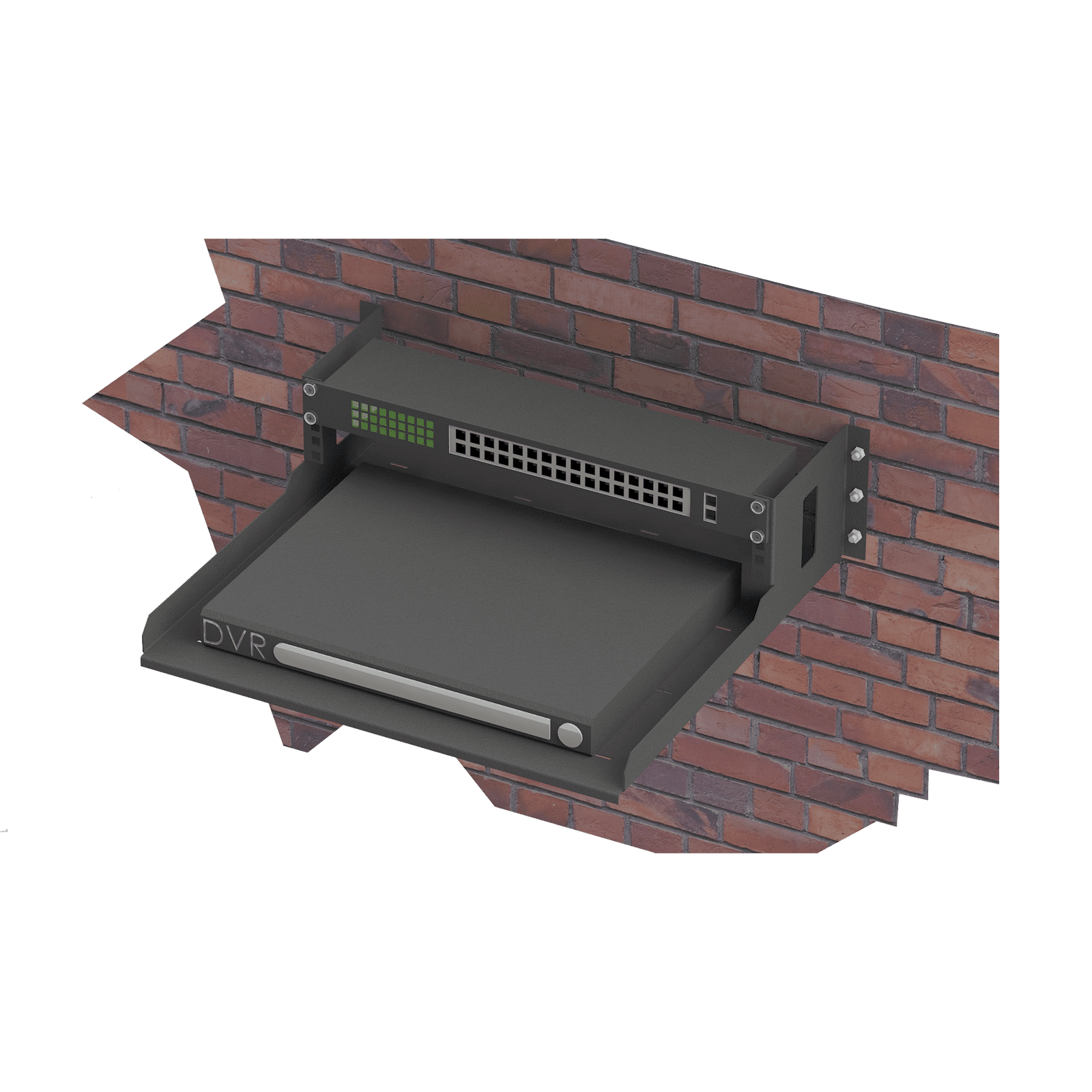 Rack Abierto de Montaje en Pared, de 19in, de 2 Unidades de Rack, con Charola de 460 mm de Profundidad, Se envía el Gabinete Armado. LP-RAP-1802 - LINKEDPRO BY EPCOM