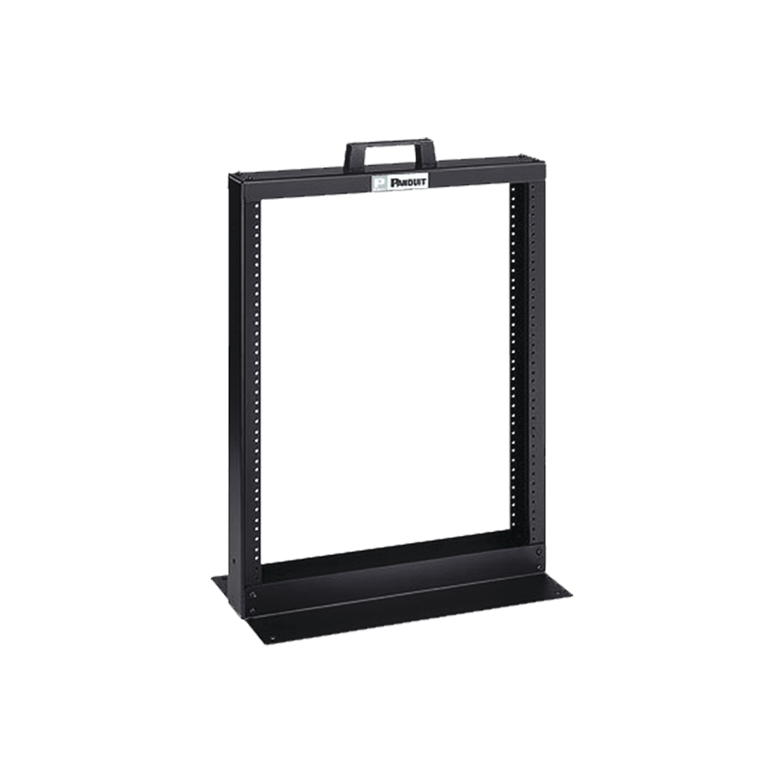 Rack de Dos Postes Estándar de 19 in, Rieles Numerados y Roscados #12-24, Fabricado en Aluminio, 13 Unidades de Rack, Color Negro R2P26 - PANDUIT