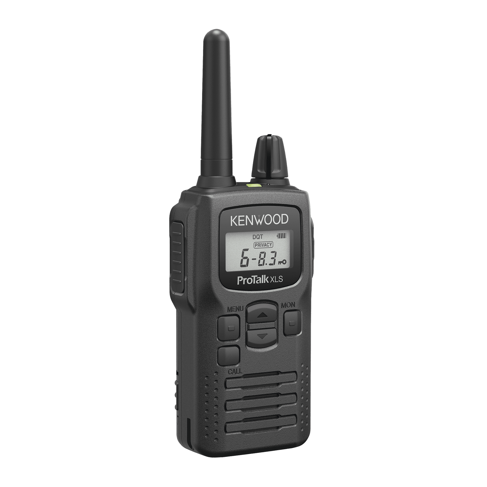 Radio portátil UHF 450-470 MHz, 2 W, 16 canales, Resistente a Golpes MIL-STD-810, manos libres VOX. Incluye antena, batería, cargador y clip PKT-300K - KENWOOD