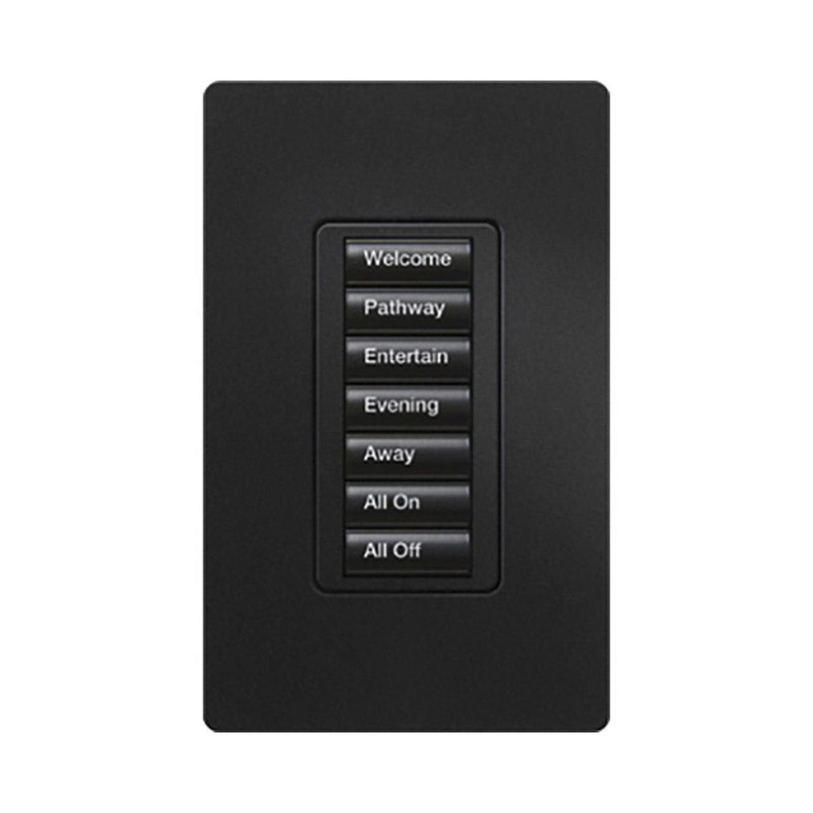 (RadioRA2) Teclado seetouch 7 botones, programe escenas diferentes en cada botón. RRDW7BMN - LUTRON ELECTRONICS