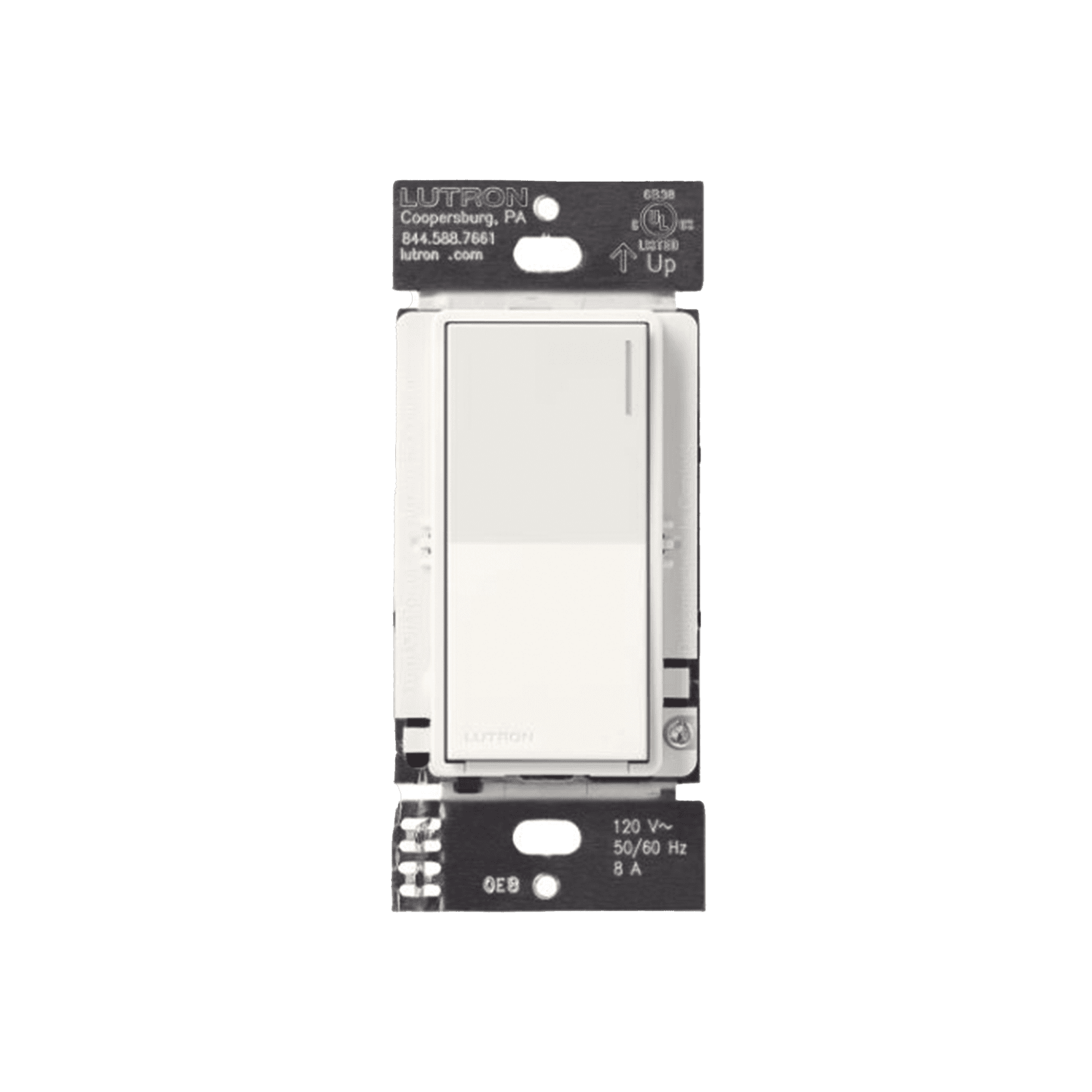 (RadioRA3) Apagador Auxiliar de pared, compañero de apagadores multilocación. Usar en 3 vías o escalera. Color blanco mate. RRSTRSSW - LUTRON RADIORA 3