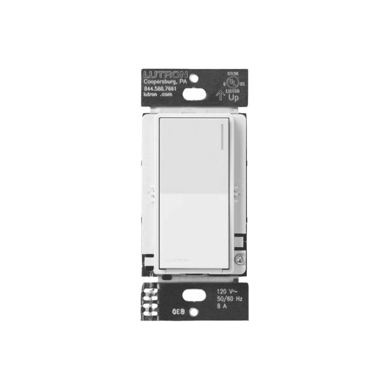 (RadioRA3) Apagador Auxiliar de pared, compañero de apagadores multilocación. Usar en 3 vías o escalera. Color blanco. RRSTRSWH - LUTRON RADIORA 3