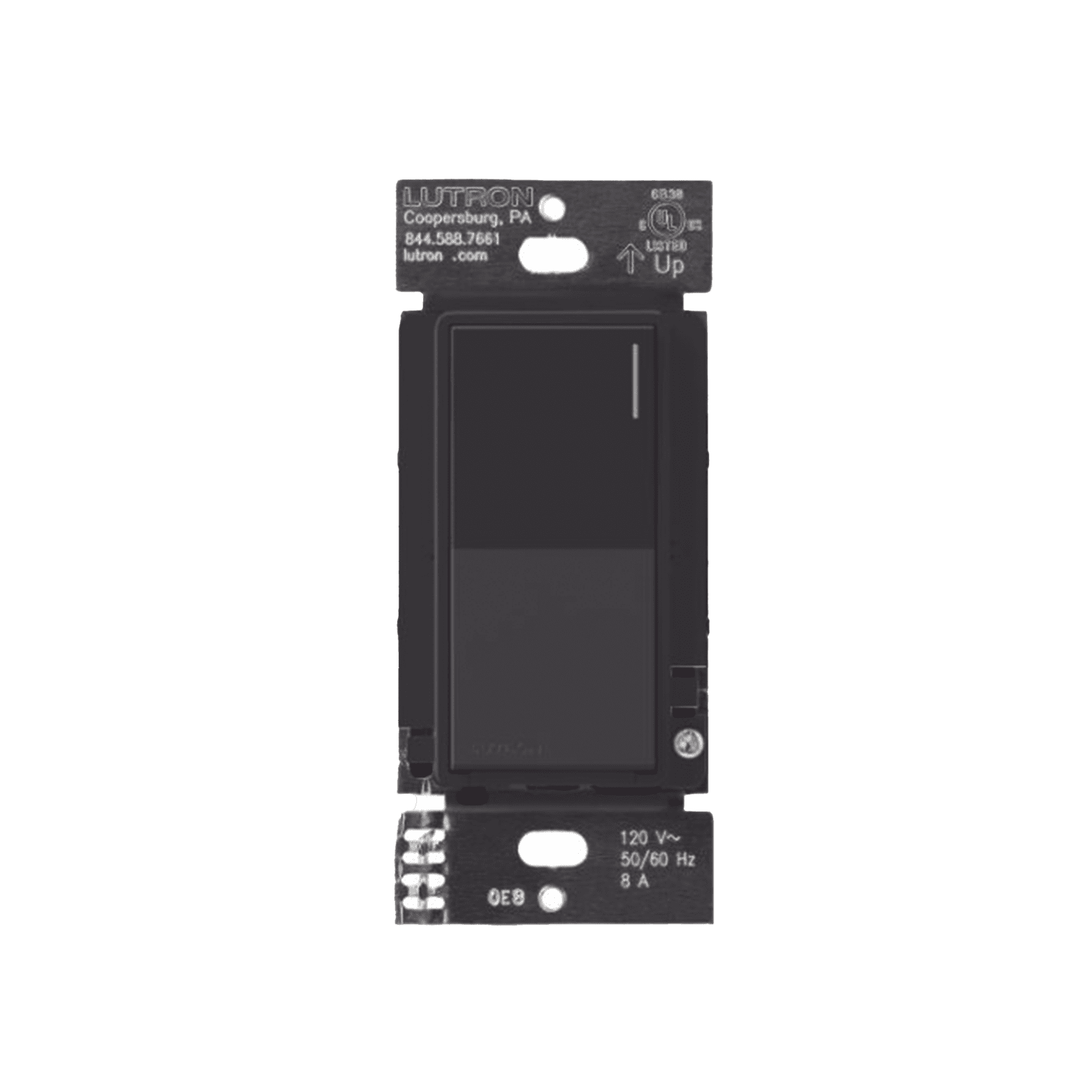 (RadioRA3) Apagador Auxiliar de pared, compañero de apagadores multilocación. Usar en 3 vías o escalera. Color negro. RRSTRSMN - LUTRON RADIORA 3