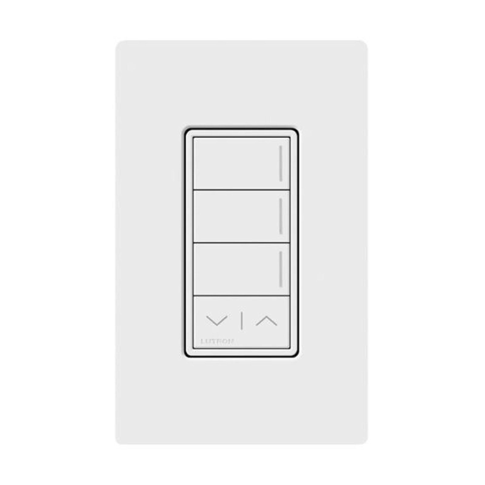 (RadioRa3) Botonera Sunnata Blanco 3 escenas y 2 botones subir/bajar para Radio RA3, programe escenas diferentes en cada botón. RRSTW3RLWH - LUTRON RADIORA 3