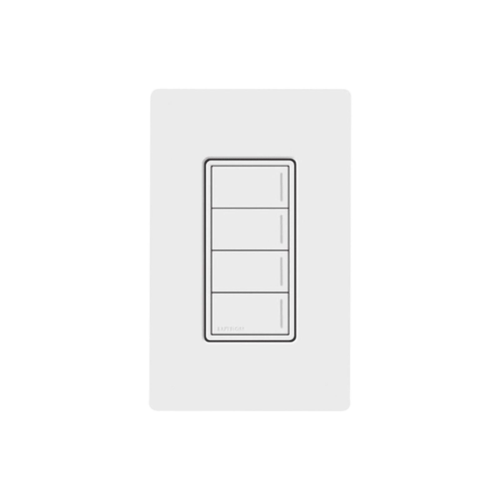 (RadioRa3) Botonera Sunnata Negro 4 escenas para Radio RA3, programe escenas diferentes en cada botón. RRSTW4BSW - LUTRON RADIORA 3