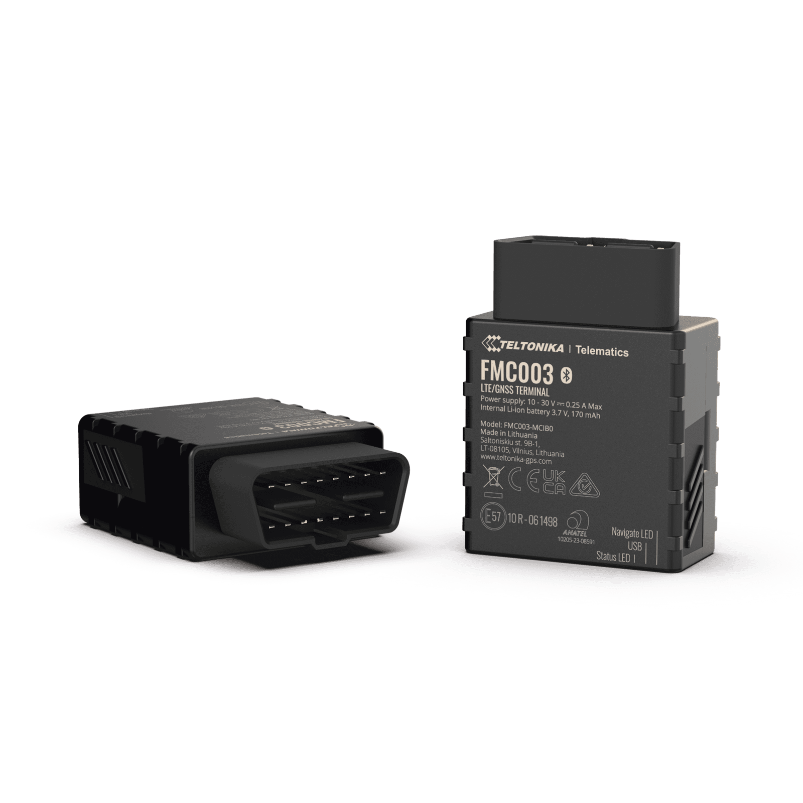 Rastreador (GPS) 4G LTE Cat 1 De Super Fácil Instalación, Lectura de Datos OBD OEM y Conectividad Bluetooth FMC003 - TELTONIKA