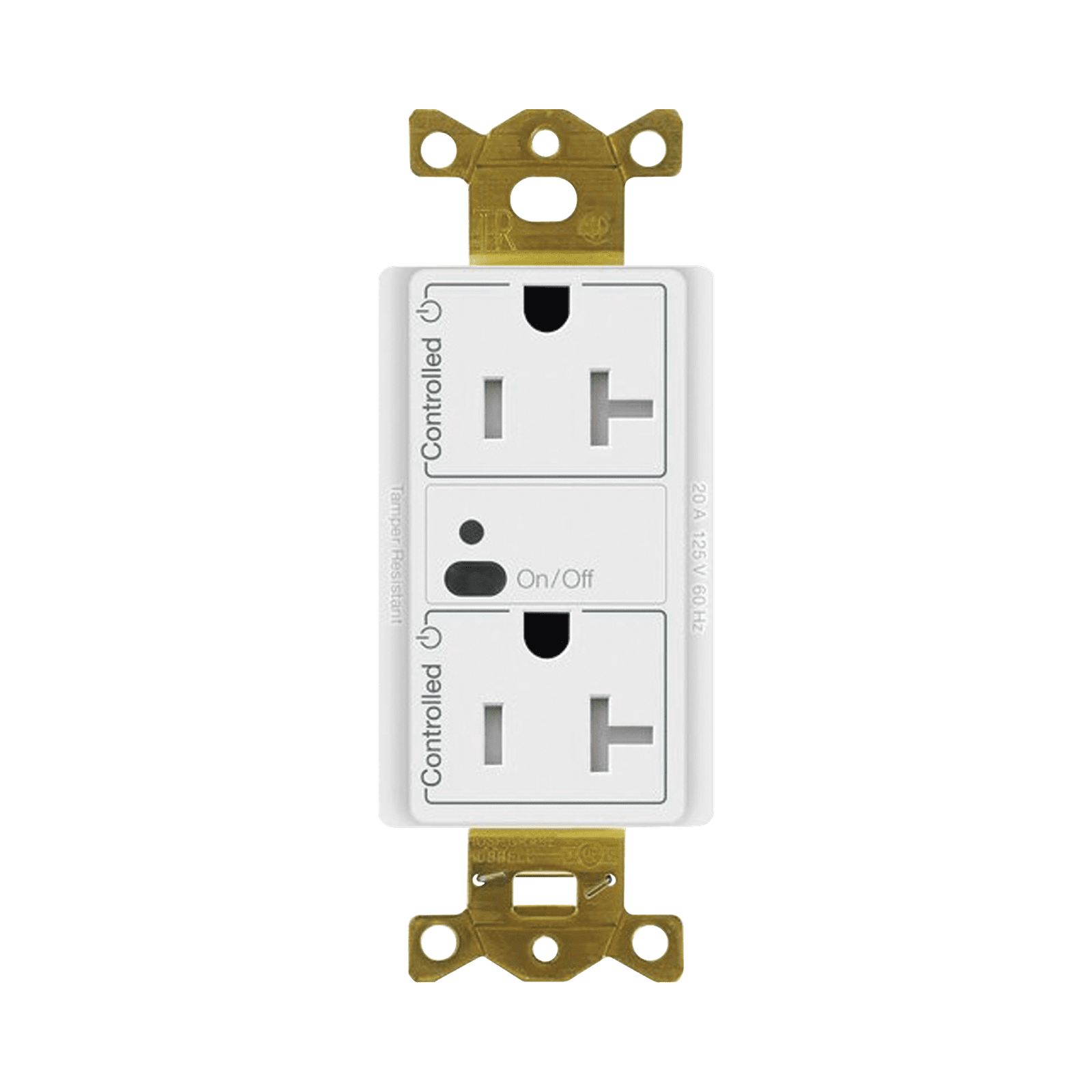 Receptáculo con señal inalámbrica ClearConnect Lutron VIVE / 20 A, control inteligente en 1 conector. CAR2S20STRWH - LUTRON ELECTRONICS