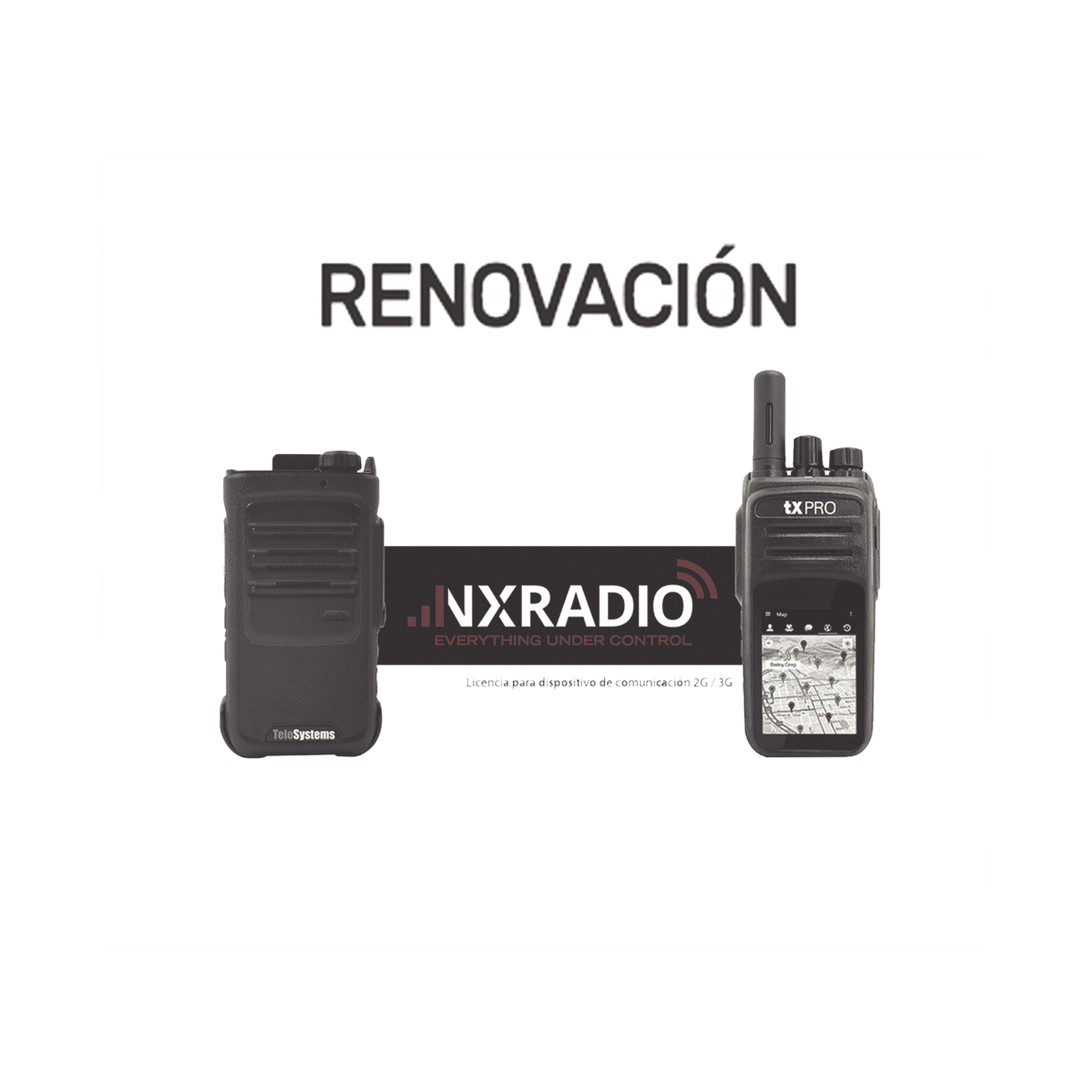 Renovacion de Servicio Anual NXRadio para Terminales Android TE320, RG360, RG750 y M6L RENOVACIONNXRADIOTERMINAL - NXRADIO