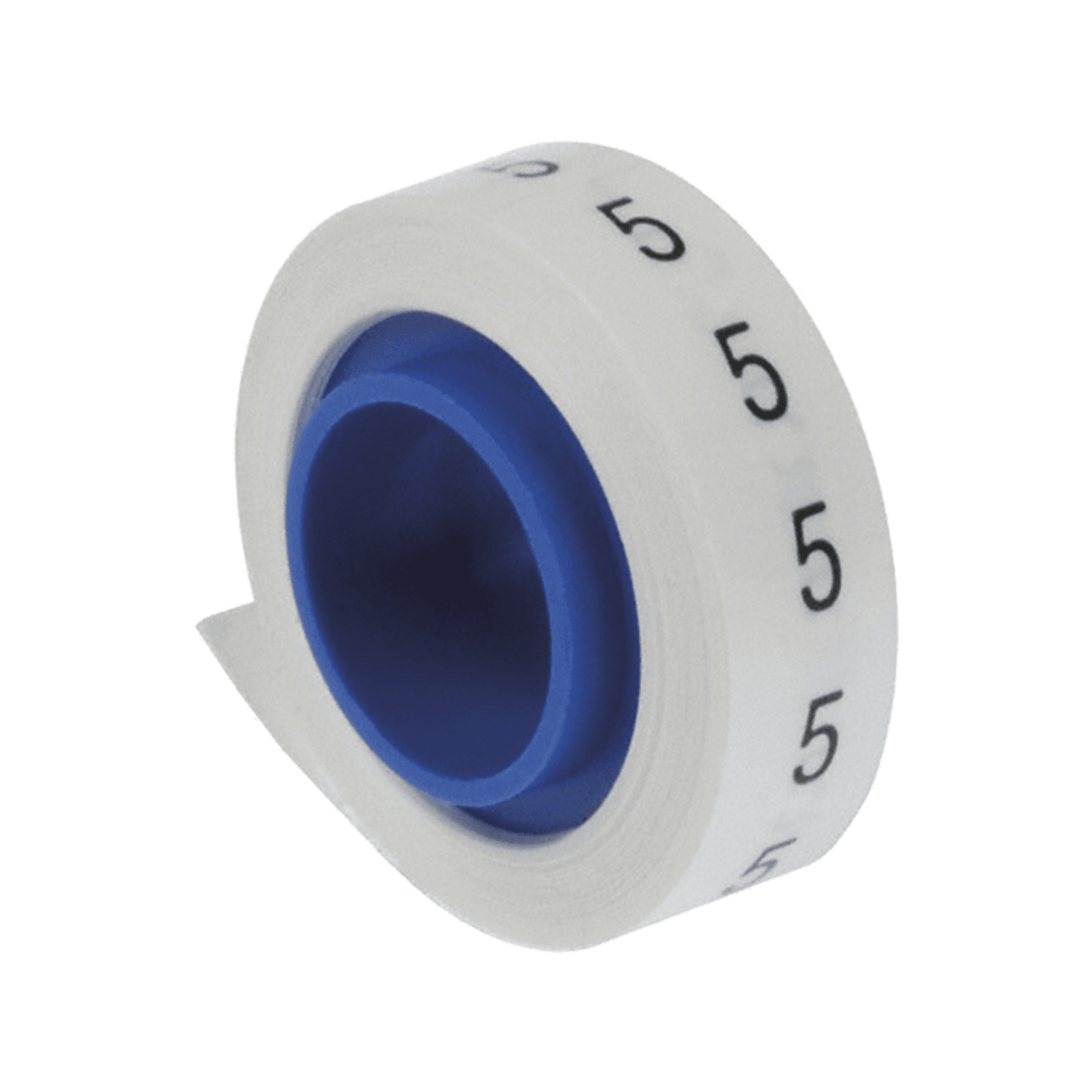 Rollo de Etiquetas Marcadoras, Pre-Impresos con el Número 5, de 2.4 metros, Color Blanco PMDR-5 - PANDUIT