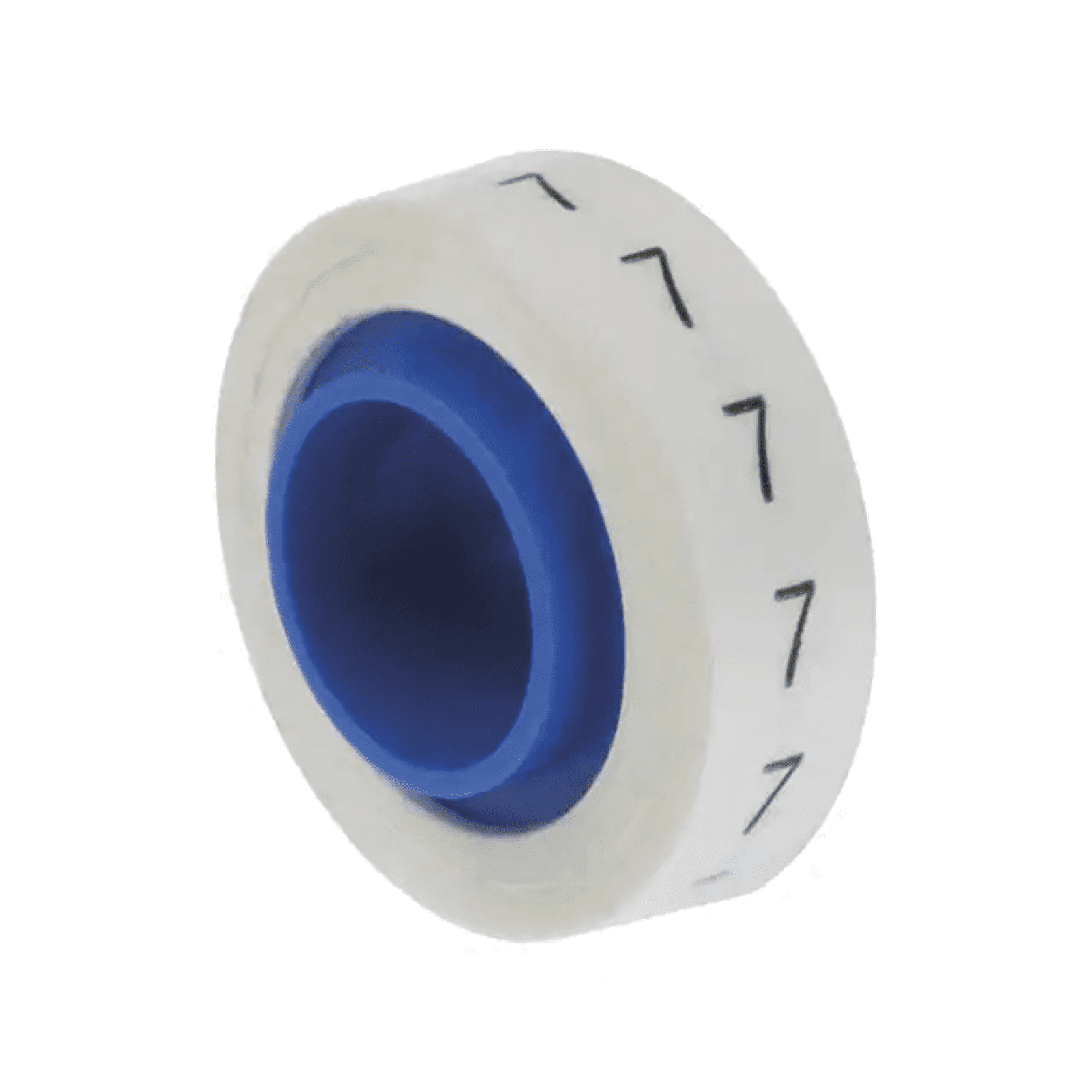 Rollo de Etiquetas Marcadoras, Pre-Impresos con el Número 7, de 2.4 metros, Color Blanco PMDR-7 - PANDUIT