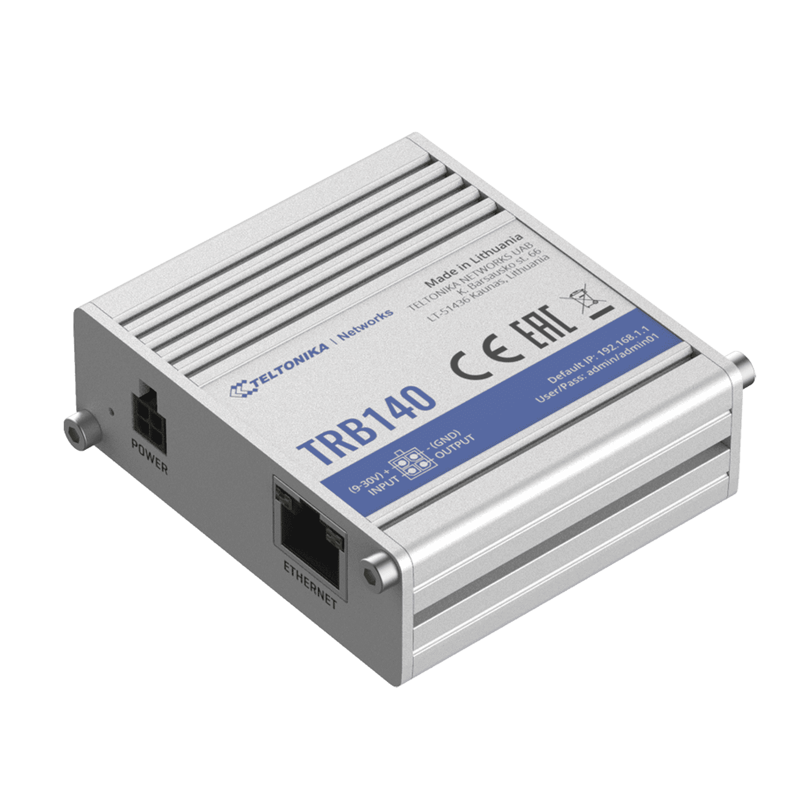 Router Industrial LTE 4G, con 1 puerto Ethernet 10/100/1000Mbps Gigabit TRB140 - TELTONIKA