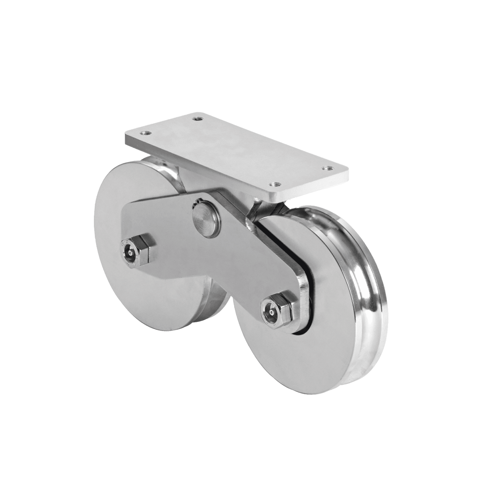 Rueda Doble de 16 cm / Capacidad Para Puertas de hasta 1920 kg / Canal Tipo “U” 1151-5642-001 - COMUNELLO