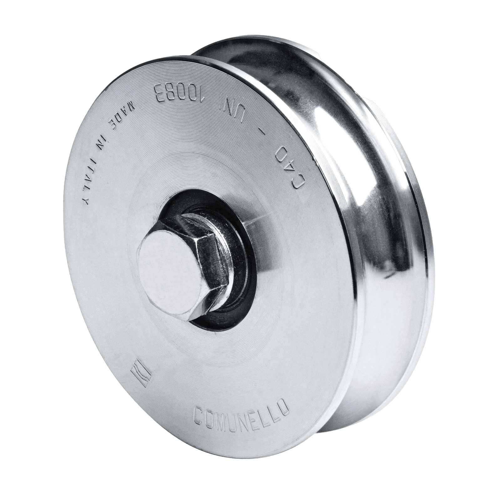 Rueda de 16 cm SIN Soporte / Soporta hasta 575 kg / Canal Tipo “U” 1150-5070-001 - COMUNELLO