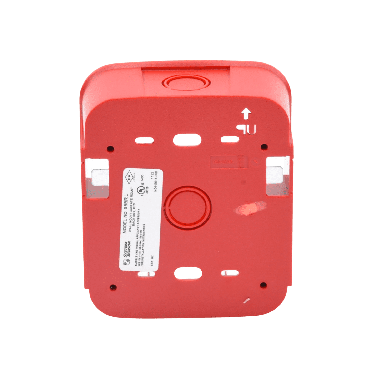 Caja de Montaje en Pared, para Sirena, Color Rojo, Nuevo Diseño Moderno y Elegante SBB-RL - SYSTEM SENSOR