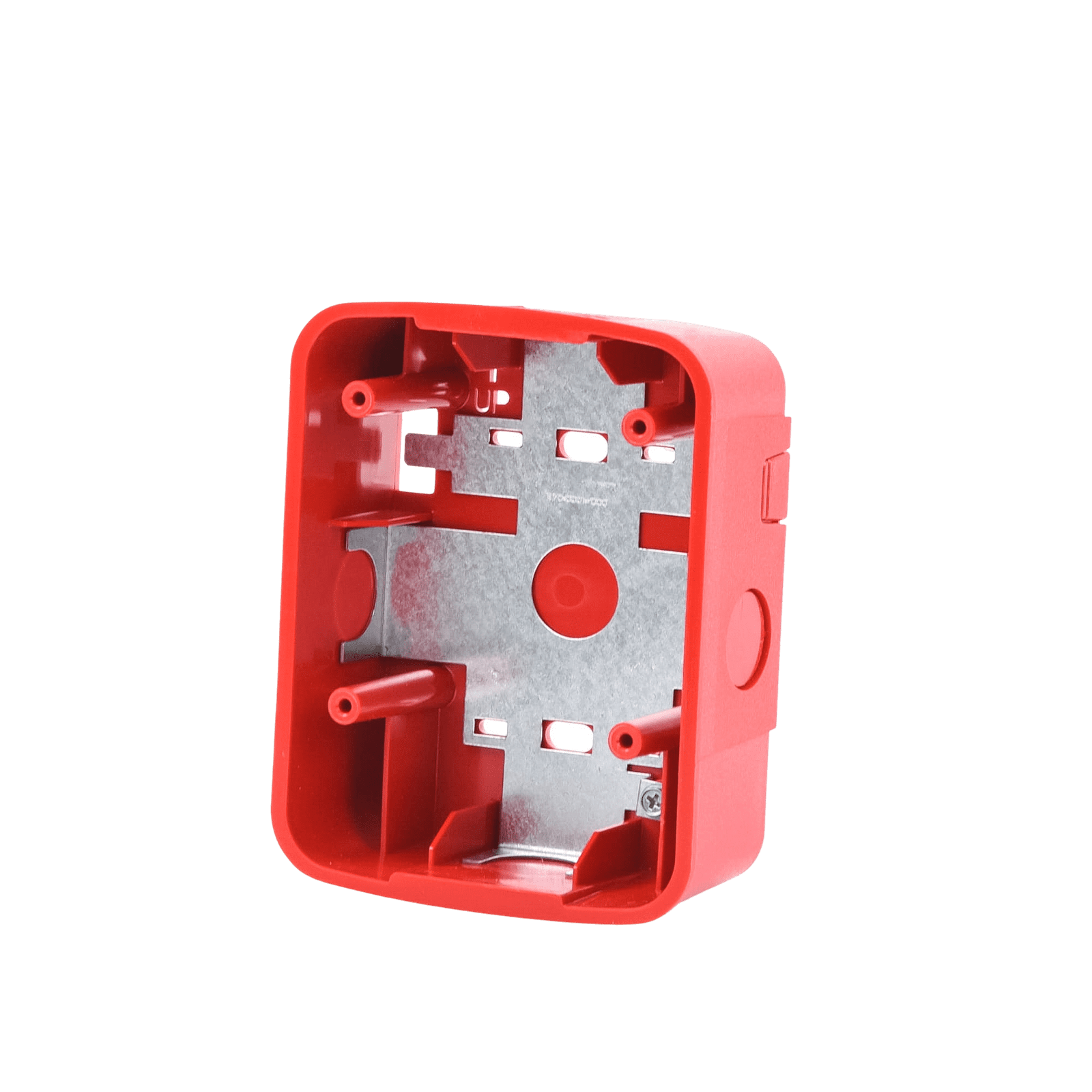 Caja de Montaje en Pared para Bocina y Bocina con Lampara Estroboscopica y para montaje en Techo de Bocinas, Color Rojo SBB-SPR-L - SYSTEM SENSOR