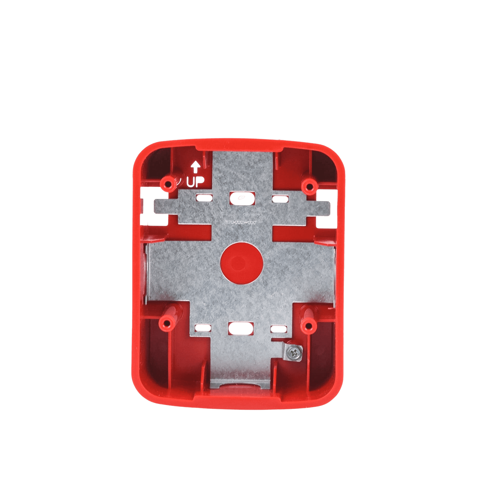 Caja de Montaje en Pared para Bocina y Bocina con Lampara Estroboscopica y para montaje en Techo de Bocinas, Color Rojo SBB-SPR-L - SYSTEM SENSOR