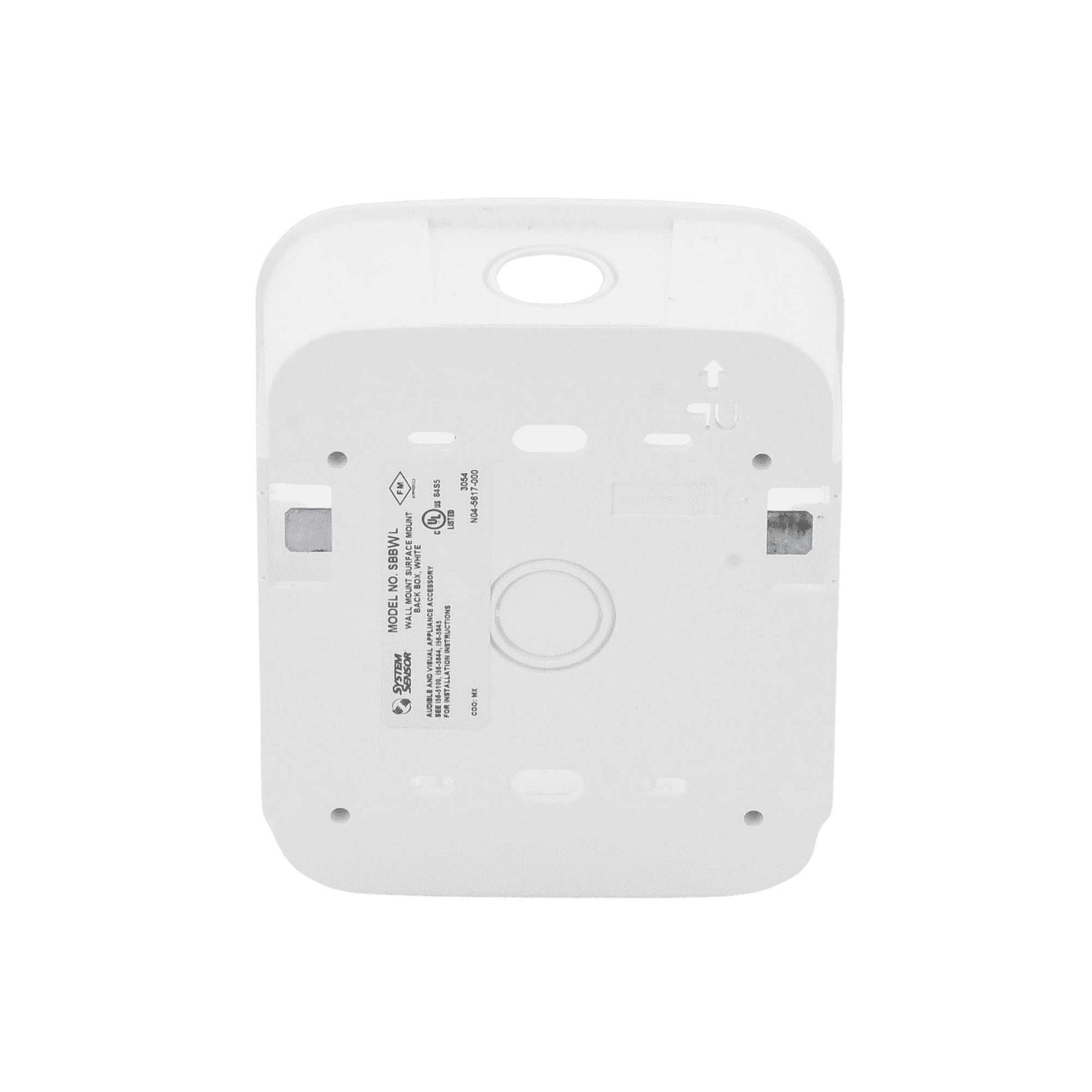 Caja de Montaje en Pared, para Sirena, Color Blanco, Nuevo Diseño Moderno y Elegante SBB-WL - SYSTEM SENSOR