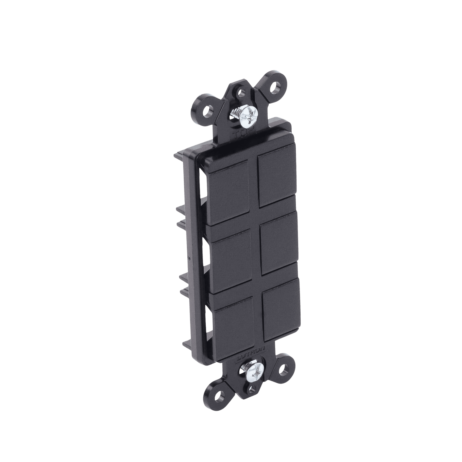Placa de 6 puertos, color negro night. SC6PFMN - LUTRON ELECTRONICS