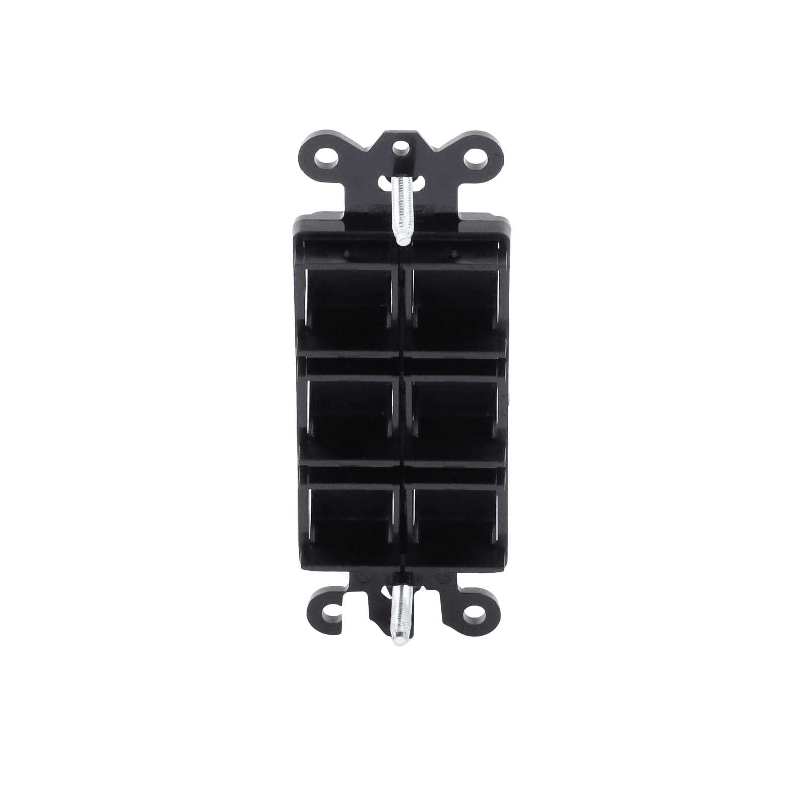 Placa de 6 puertos, color negro night. SC6PFMN - LUTRON ELECTRONICS