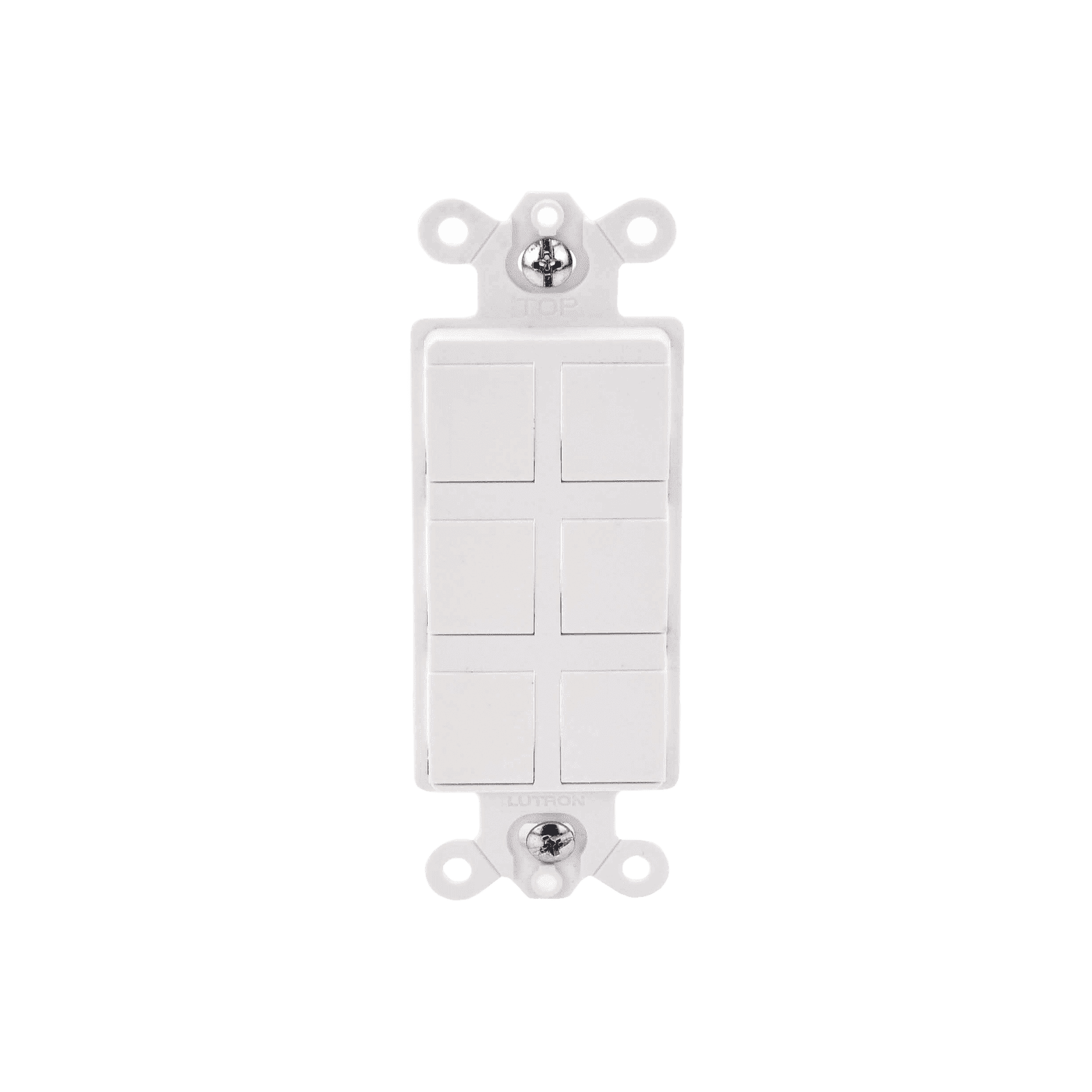 Caja de pared para contactos varios, 6 mini espacios. SC6PFSW - LUTRON ELECTRONICS
