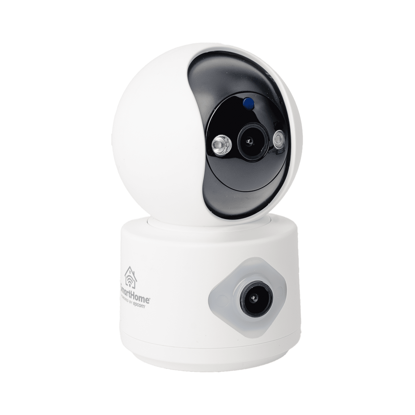 Camara doble lente 3mp| Wifi| autoseguimiento| Detección de movimiento| audio de 2 vias| almacenamiento hasta 128GB SCAM3DB - SMARTHOME BY EPCOM
