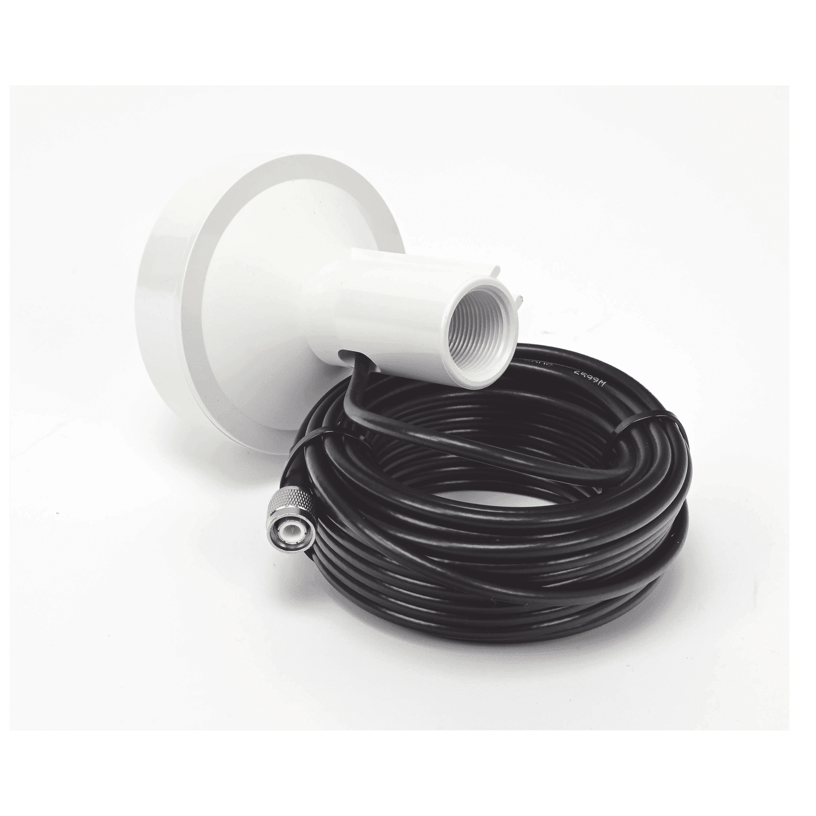 Antena marina de GPS con conector SMA- Macho en frecuencia 1575.42 MHz de 28 dBi. Incluye soporte rotativo SD-GPS-005 - SYSCOM