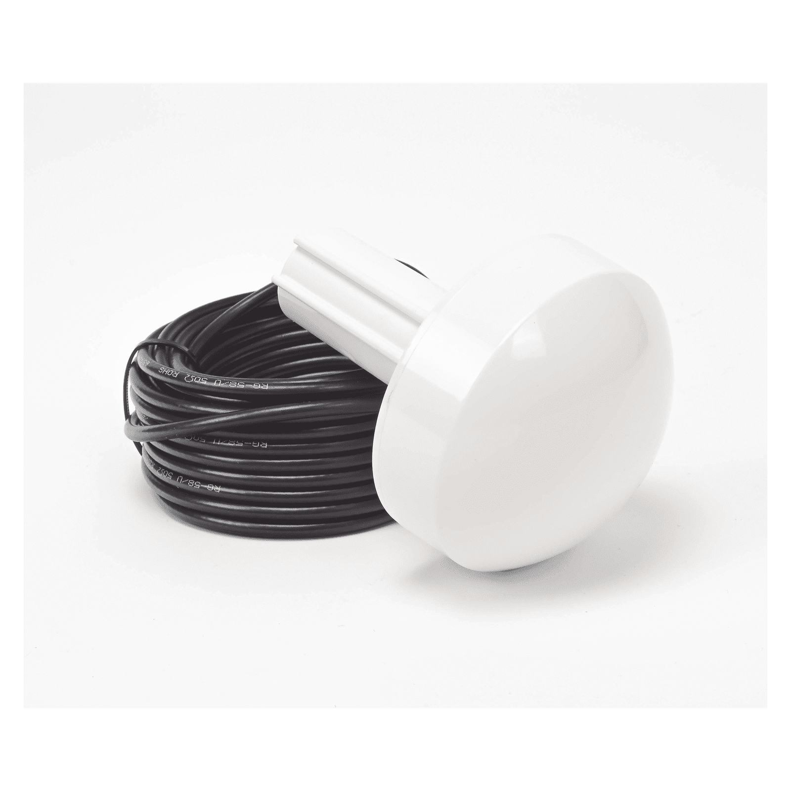 Antena marina de GPS con conector SMA- Macho en frecuencia 1575.42 MHz de 28 dBi. Incluye soporte rotativo SD-GPS-005 - SYSCOM