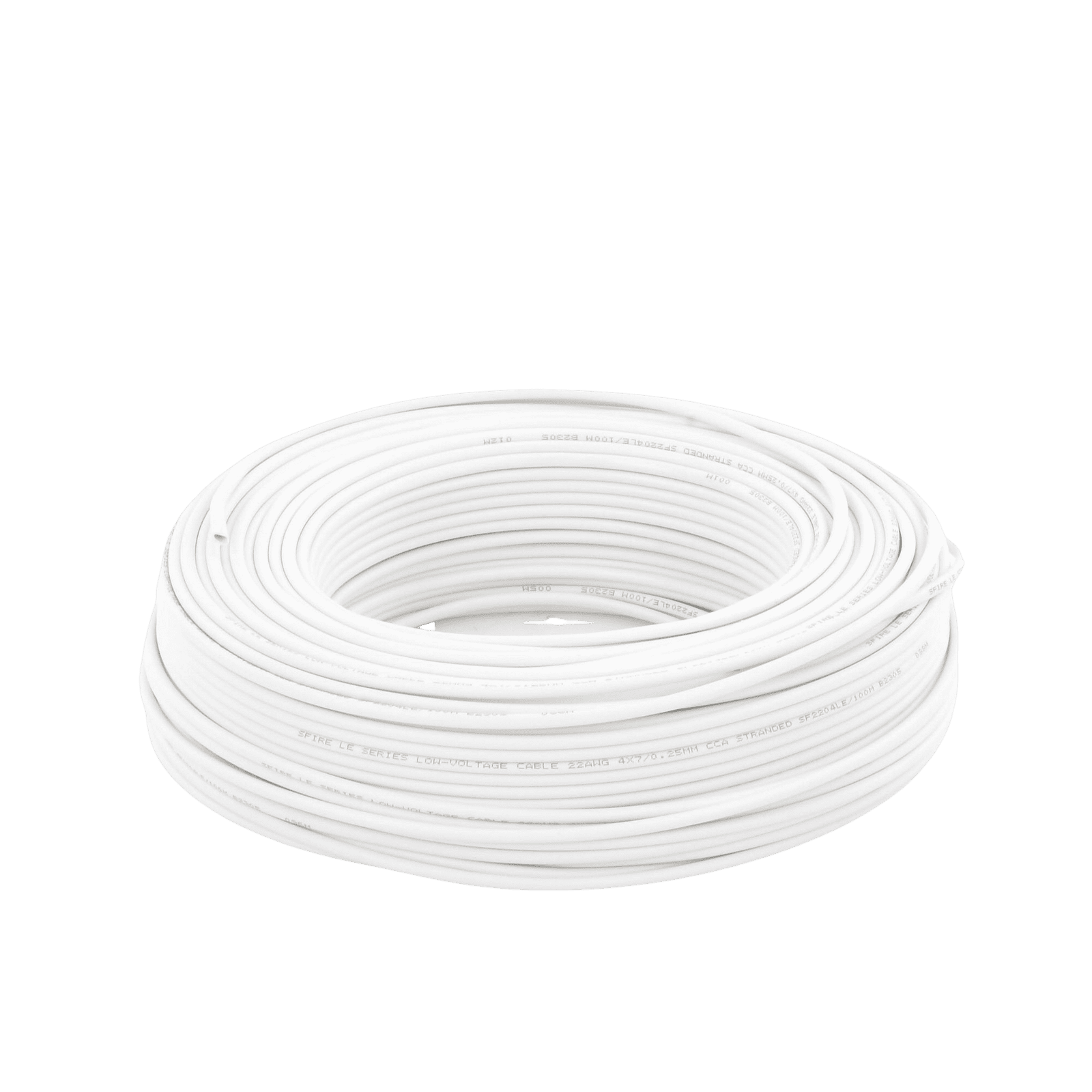 Bobina de 100 Metros / Cable de CCA / 4 x 22 AWG / Tipo Aluminio Revestido de Cobre / Aplicaciones en Alarmas de Intrusión /Automatización SF-22-04-LE/100M - SFIRE