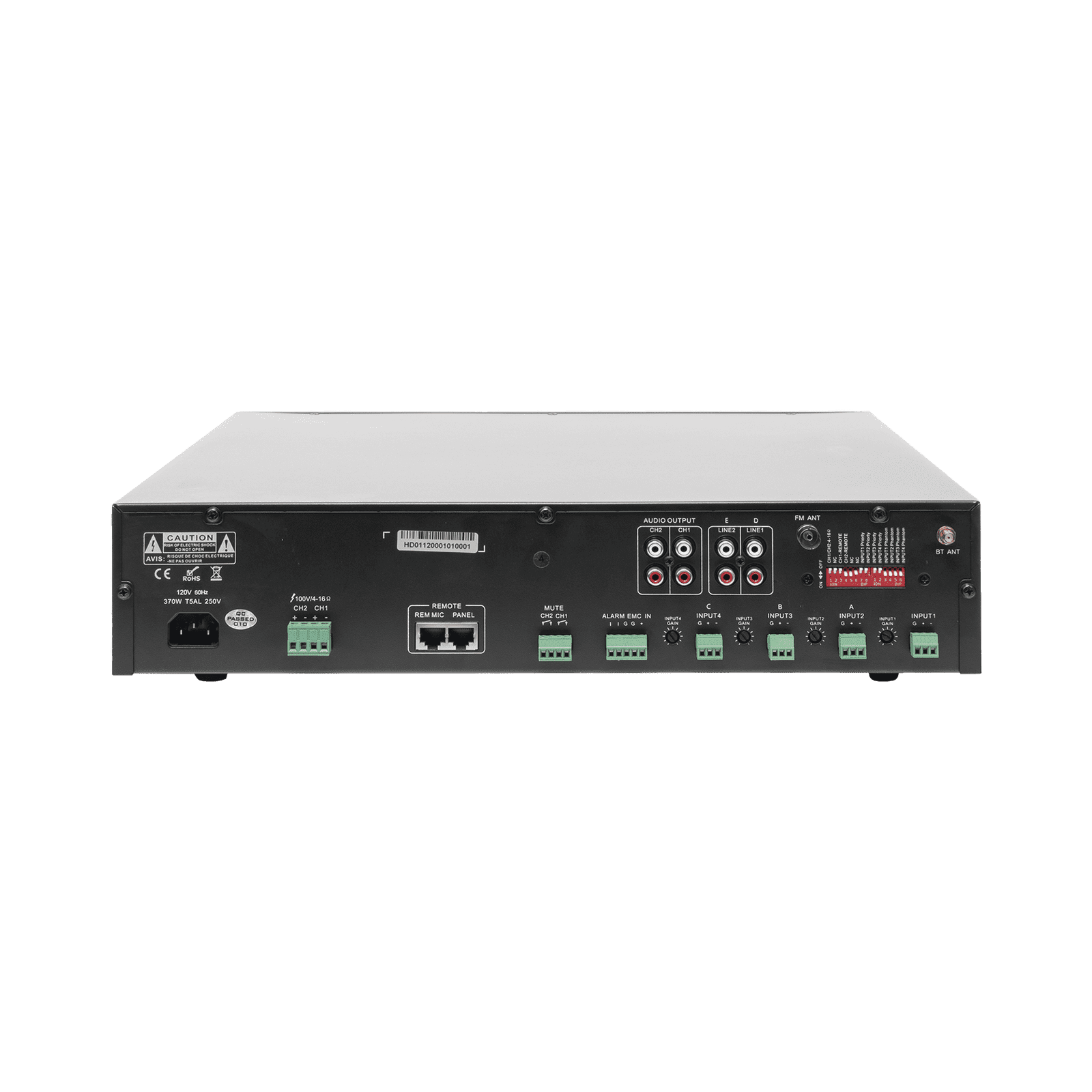 Amplificador Mezclador Matricial | 2 zonas | 240w por canal | 6 entradas | Receptor de medios SF-2240UC - EPCOM PROAUDIO