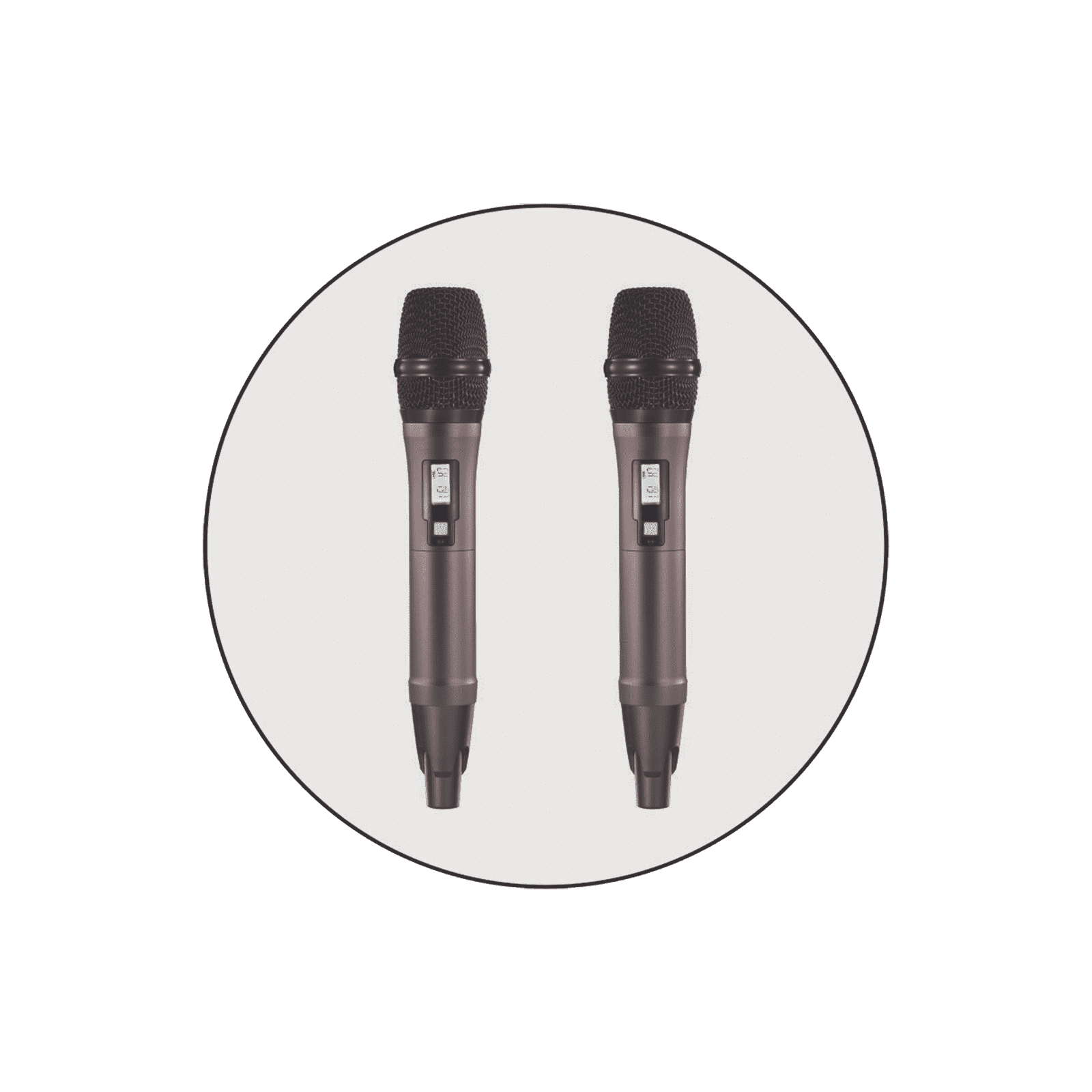 Kit de Microfonía inalámbrico | 2 Micrófonos de mano | Receptor UHF | Pantalla LCD | 200 Canales | Gran cobertura SF-521UH - EPCOM PROAUDIO