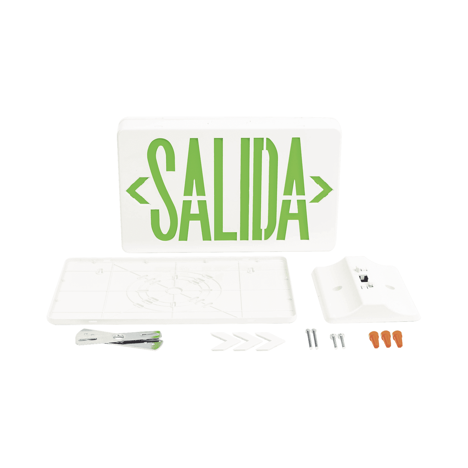 Letrero LED DUAL de SALIDA Universal con alto brillo/uso en pared, lateral o techo/Batería de Respaldo Incluida. SF820X - SFIRE