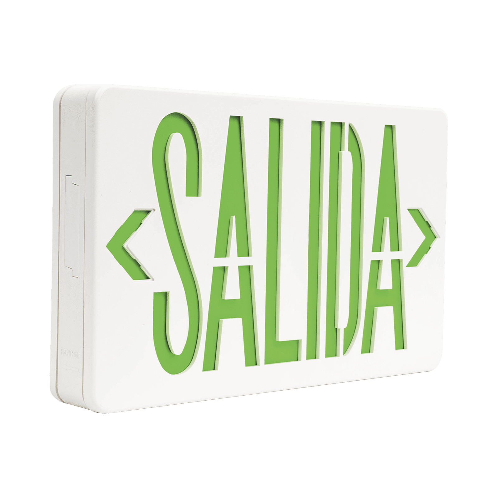 Letrero LED DUAL de SALIDA Universal con alto brillo/uso en pared, lateral o techo/Batería de Respaldo Incluida. SF820X - SFIRE
