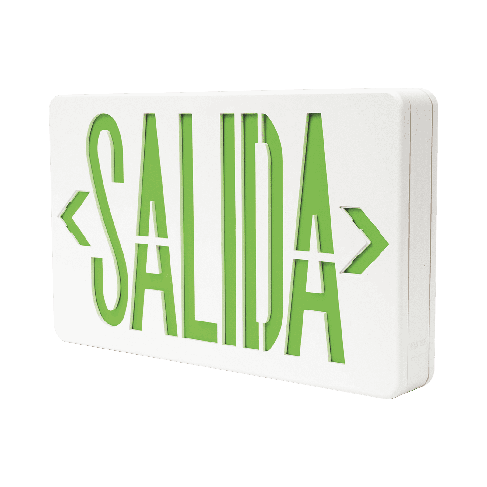 Letrero LED DUAL de SALIDA Universal con alto brillo/uso en pared, lateral o techo/Batería de Respaldo Incluida. SF820X - SFIRE