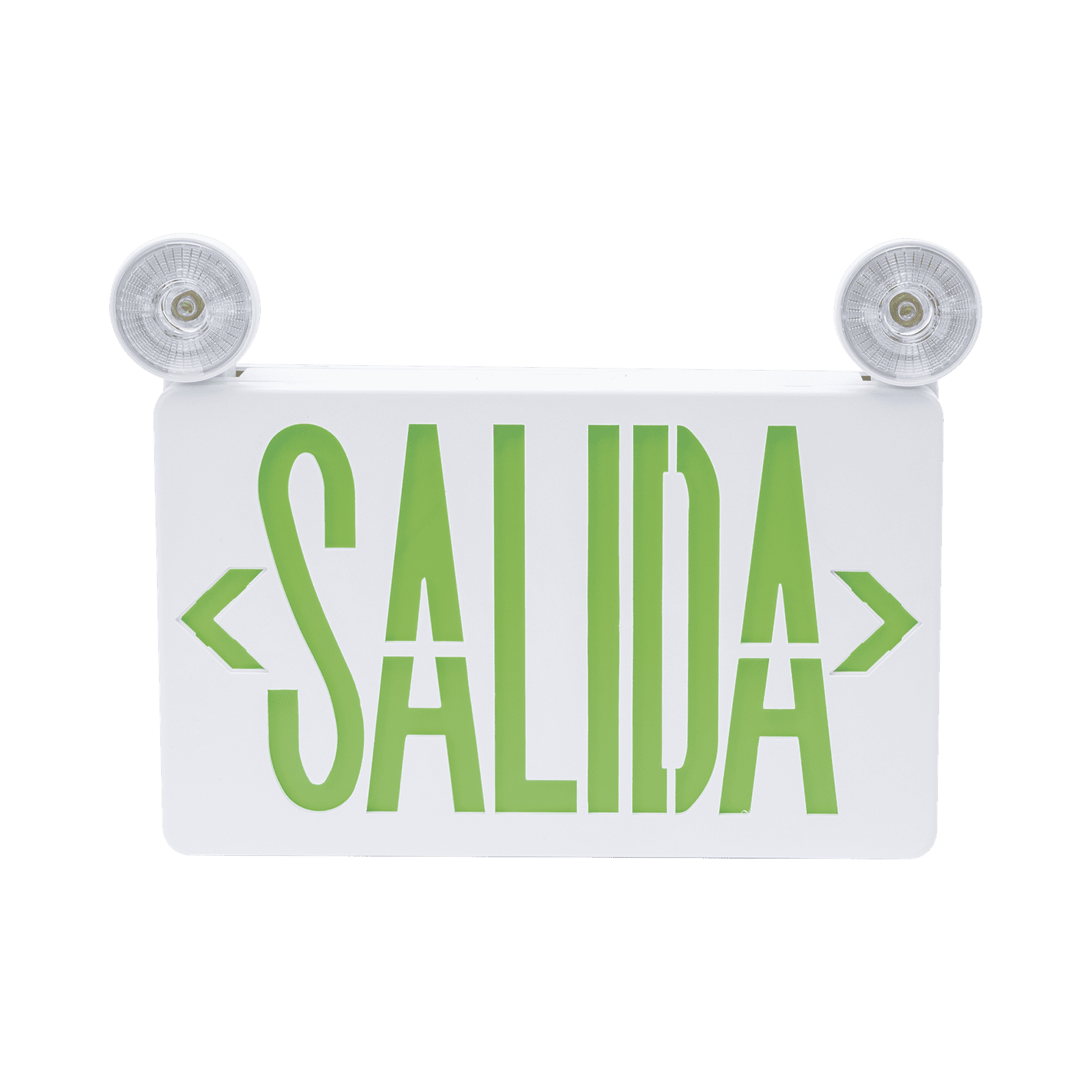 Letrero de Emergencia LED DUAL de SALIDA con Luz de Emergencia/Montaje Universal (pared, lateral o Techo)/Batería de Respaldo Incluida SFKDC860 - SFIRE