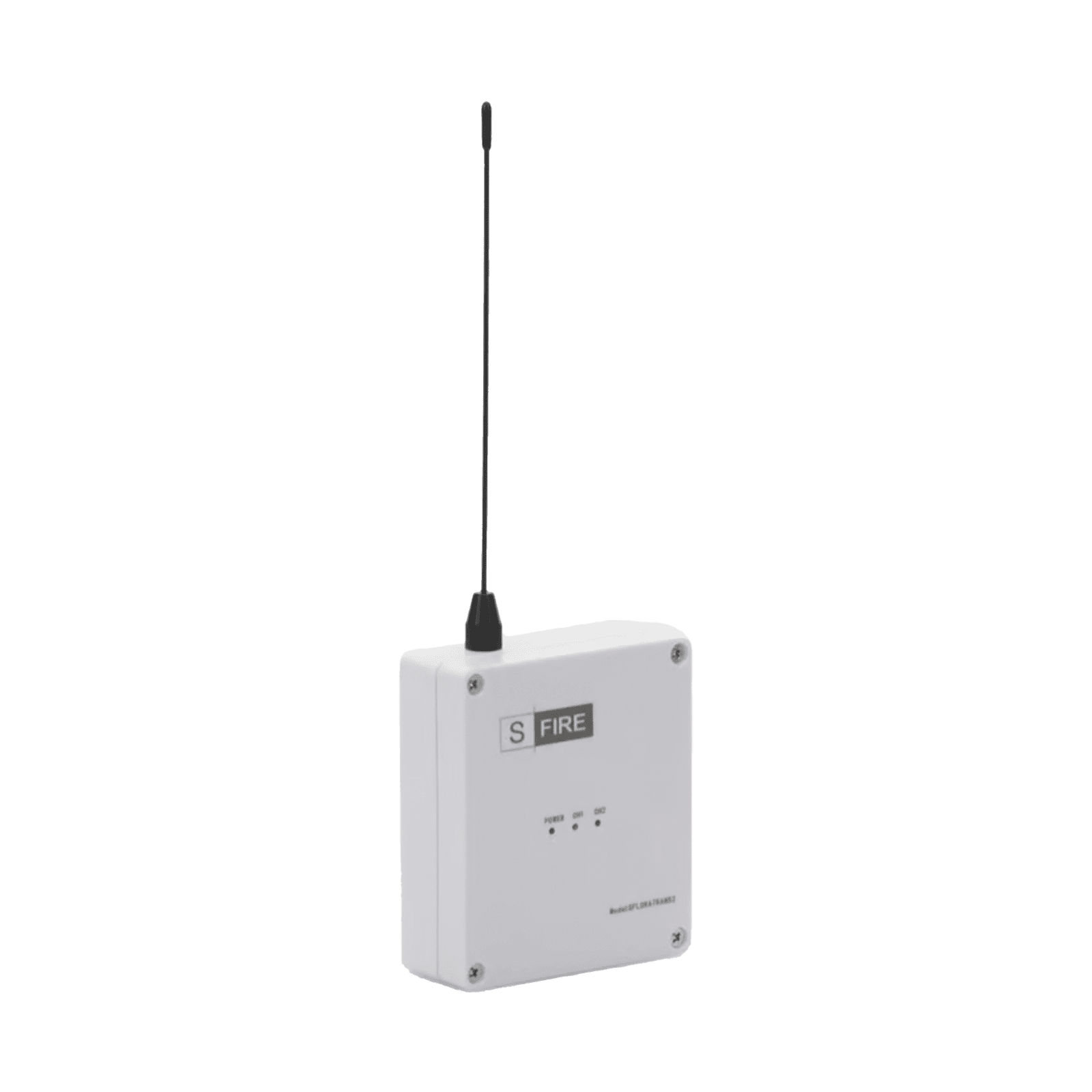 Transmisor inalámbrico / Alimentado a 12Vcc / Entrada de 2 contactos secos NA / Distancia máxima de transmisión 2500 metros (Linea de vista) SF-LORA-TRANS-DC - SFIRE