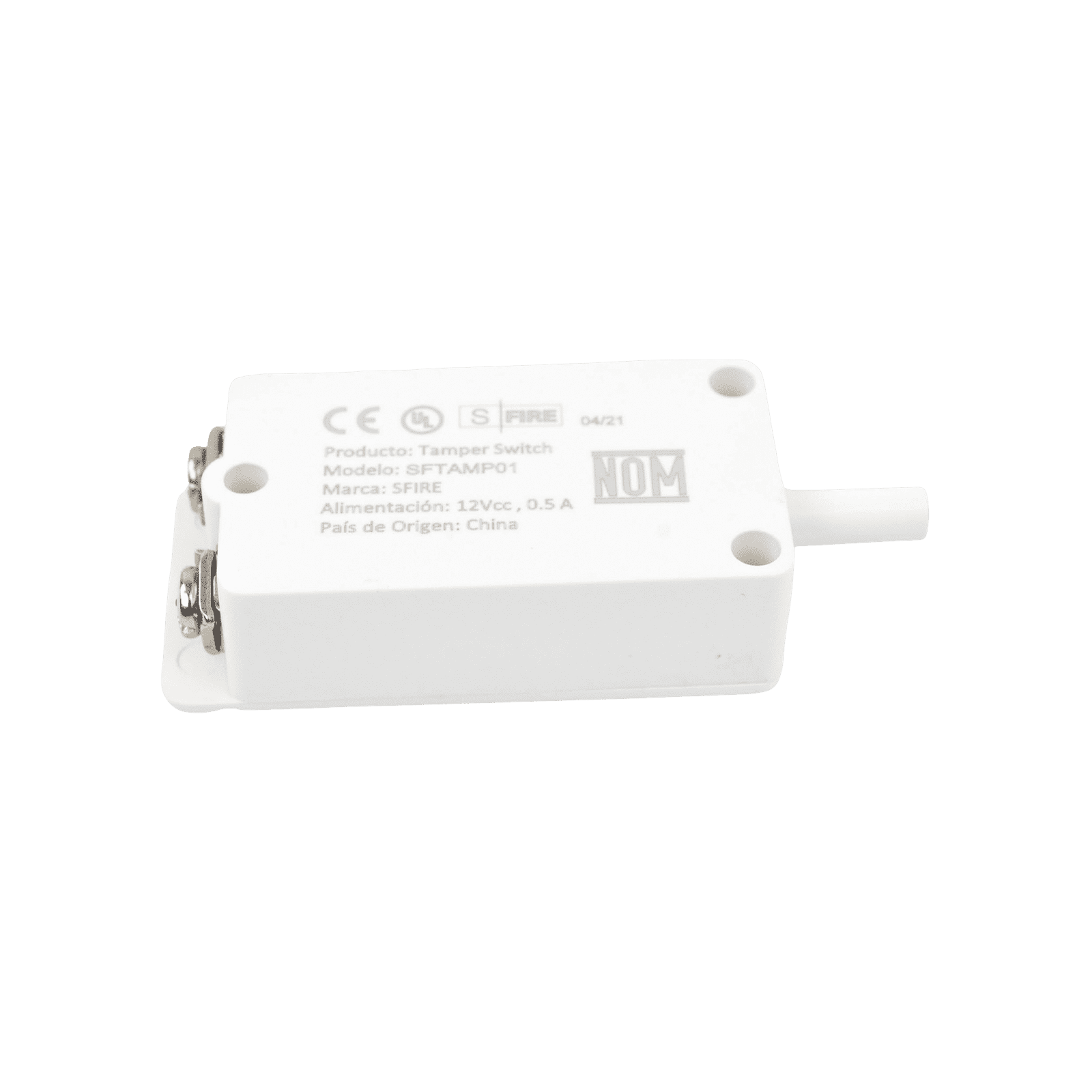 Tamper switch / Normalmente Cerrado / Aplicación para Paneles de alarma, Gabientes, paneles de acceso, etc / Facil uso SFTAMP01 - SFIRE