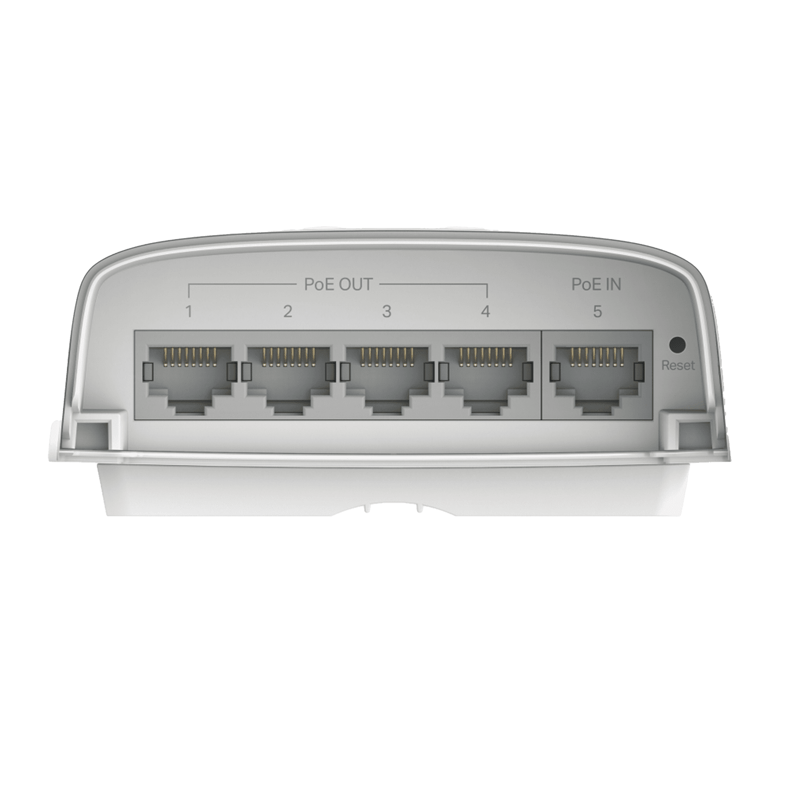 Switch PoE Omada Para Exterior / 1 Puerto PoE++ IN 802.3 af/at/bt / 4 Puertos PoE+ OUT Gigabit / Adminstración Centralizada Omada SG2005PPD - TP-LINK
