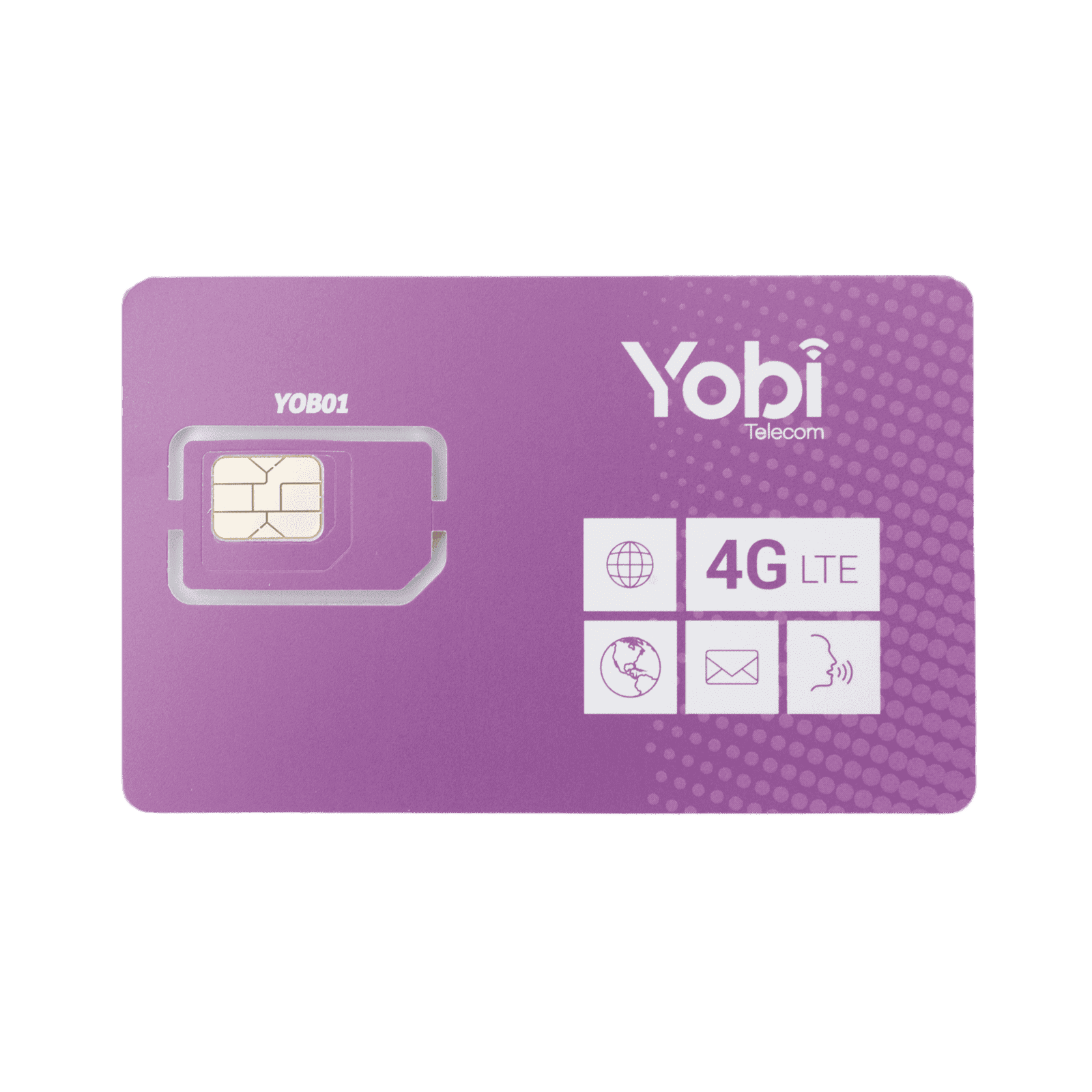 SIM Yobi para dispositivos móviles 3G/4G, 3.5GB Mensual por 1 año de servicio (solo datos) SIM3GBYOBI - YOBI
