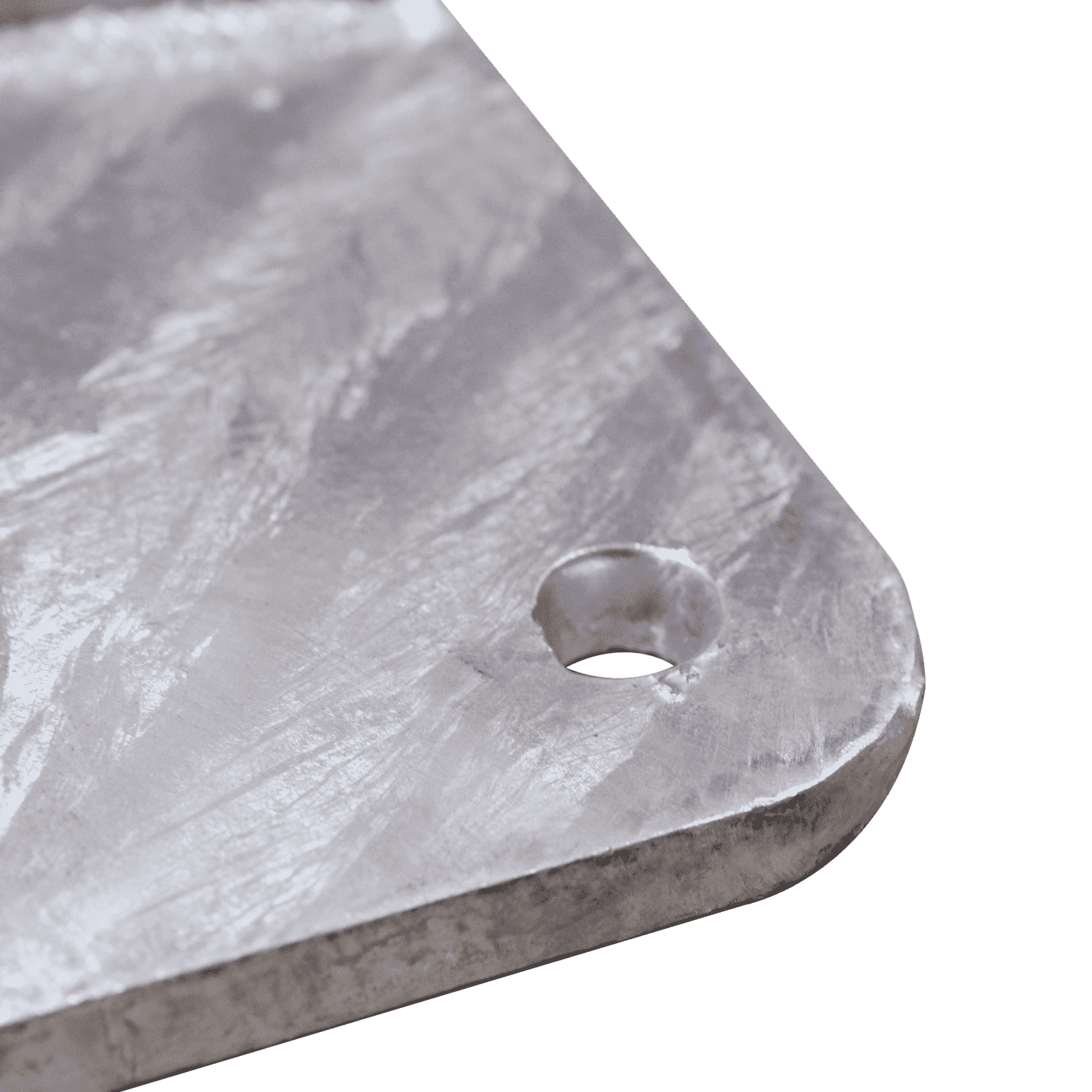 Base para Mástil Hasta 2″ con Opresores, Base de 30 x 30 cm y Tubo de 50 cm Ced. 30. Galv. Inmersión. SLM-BA-7G - SYSCOM TOWERS