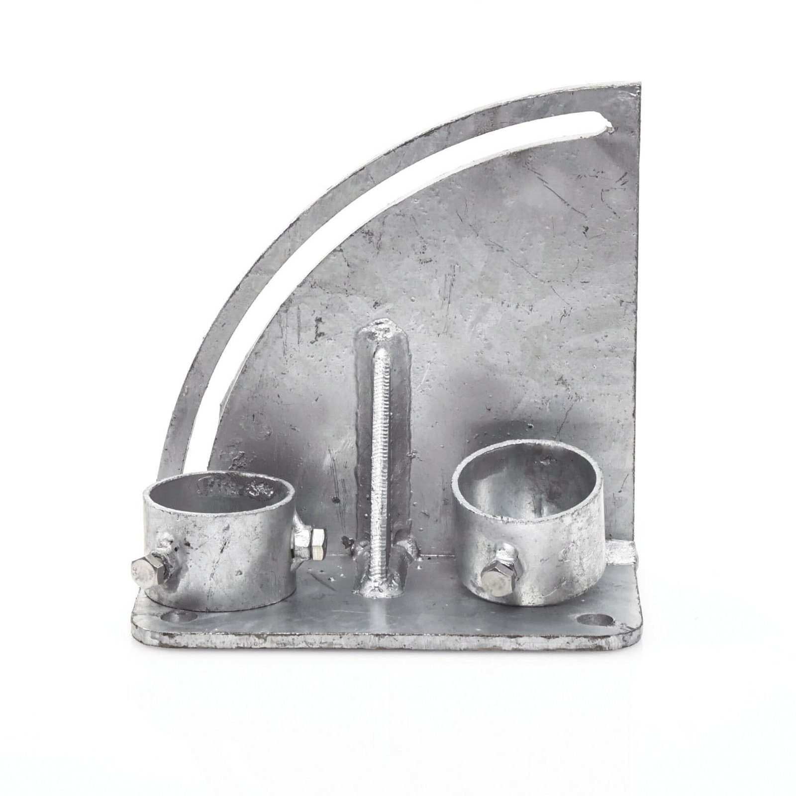 Base para Mástil con Ajuste de Ángulo. Diámetros de Mastil: 1″ a 2″ SLM-BA-8G - SYSCOM TOWERS