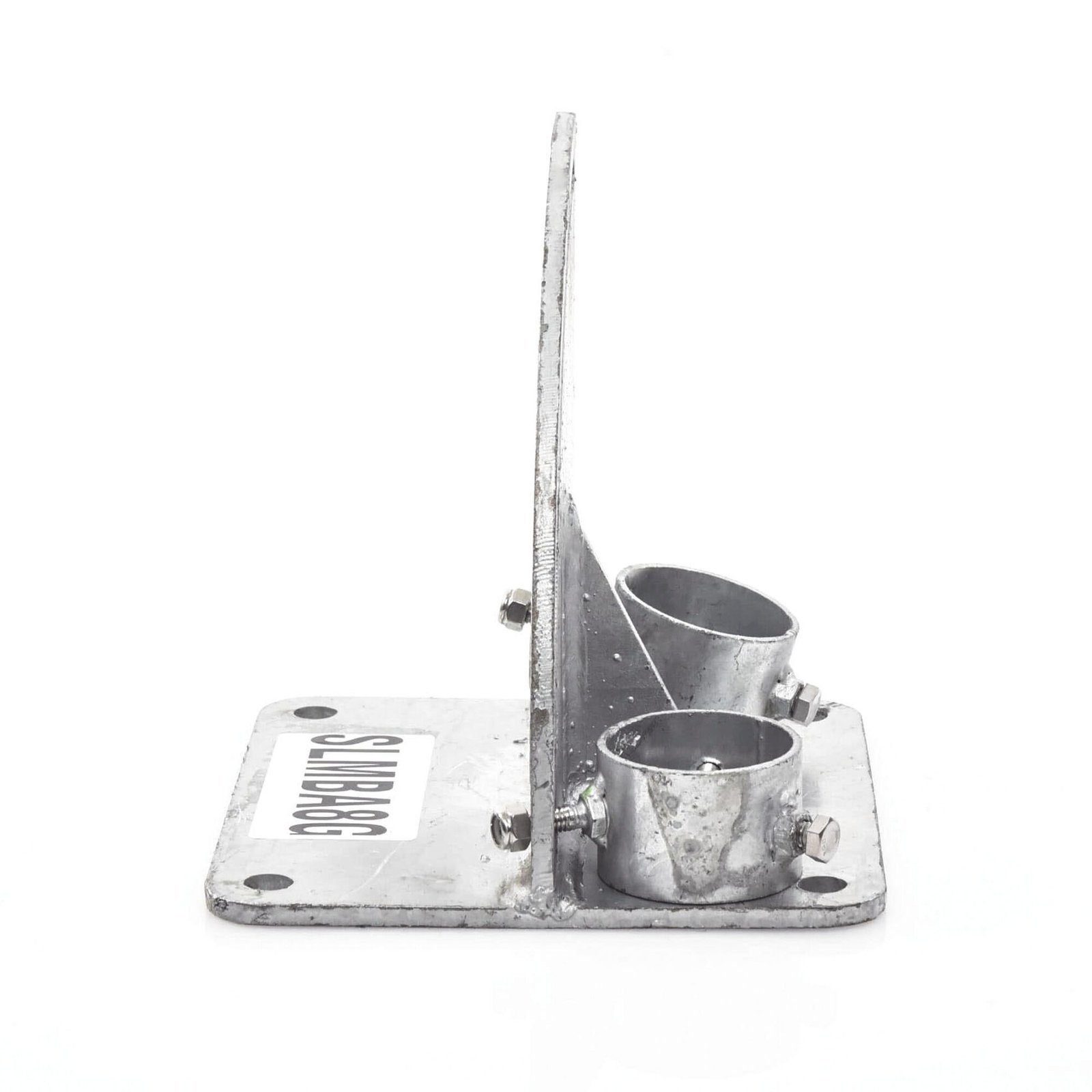 Base para Mástil con Ajuste de Ángulo. Diámetros de Mastil: 1″ a 2″ SLM-BA-8G - SYSCOM TOWERS