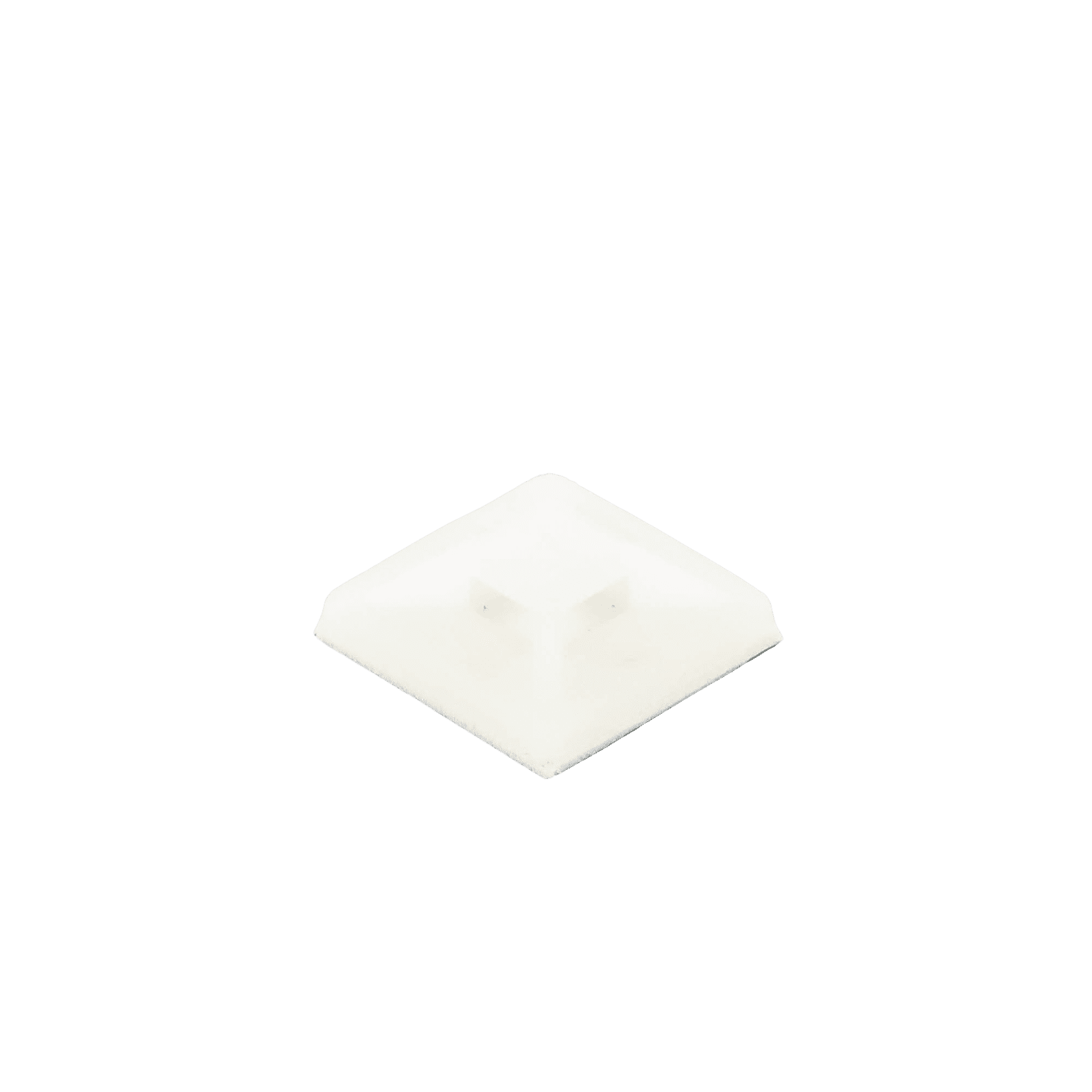 Montaje-Sujetador Adhesivo STRONGHOLD de 4 Vías de 1″ x 1″ x 1/4″, Color Natural, Nylon 6.6 Retardante de Llamas V-2, Paquete de 100pz SMP16A-C - PANDUIT