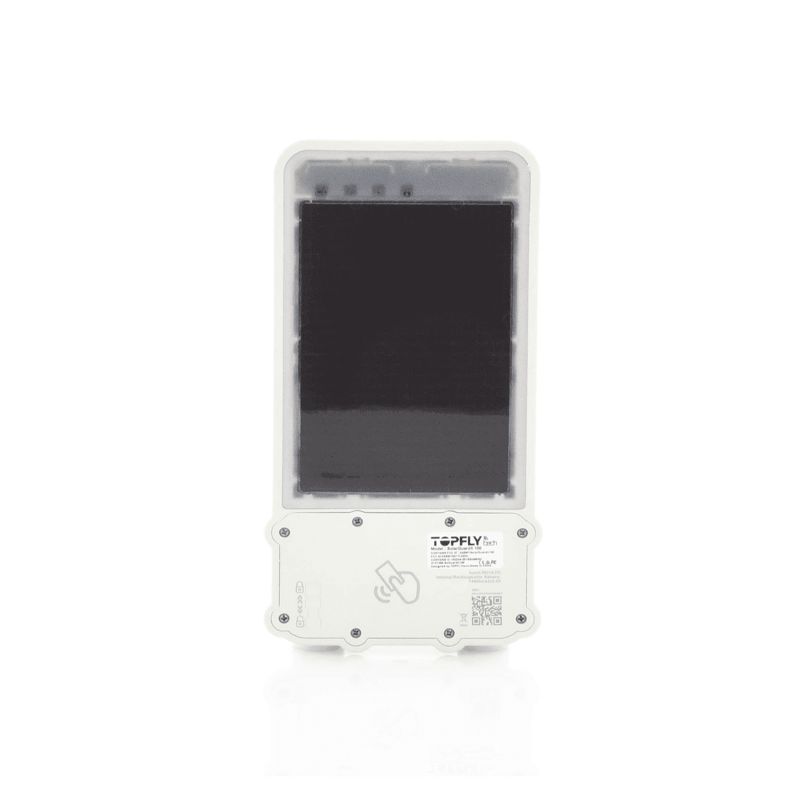 Cerradura Inteligente GPS con Energía Solar / SolarGuardX 100 / Seguimiento de Activos LTE Cat-M1 / Desbloqueo por RFID BLE OTA / Impermeable IP67 / Detección de Movimiento / Alarma de Bloqueo / Batería 14400mAh / Seguridad de Datos M SOLARGUARDX100 - TopFlyTech