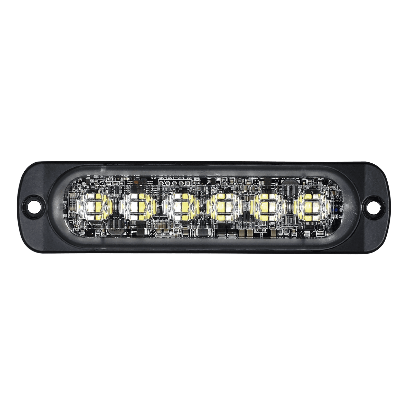 Luz Auxiliar de 12 LED, Rojo/Azul, SAE, Bisel Negro, Lente Transparente SP12RB - SIGNALPRO