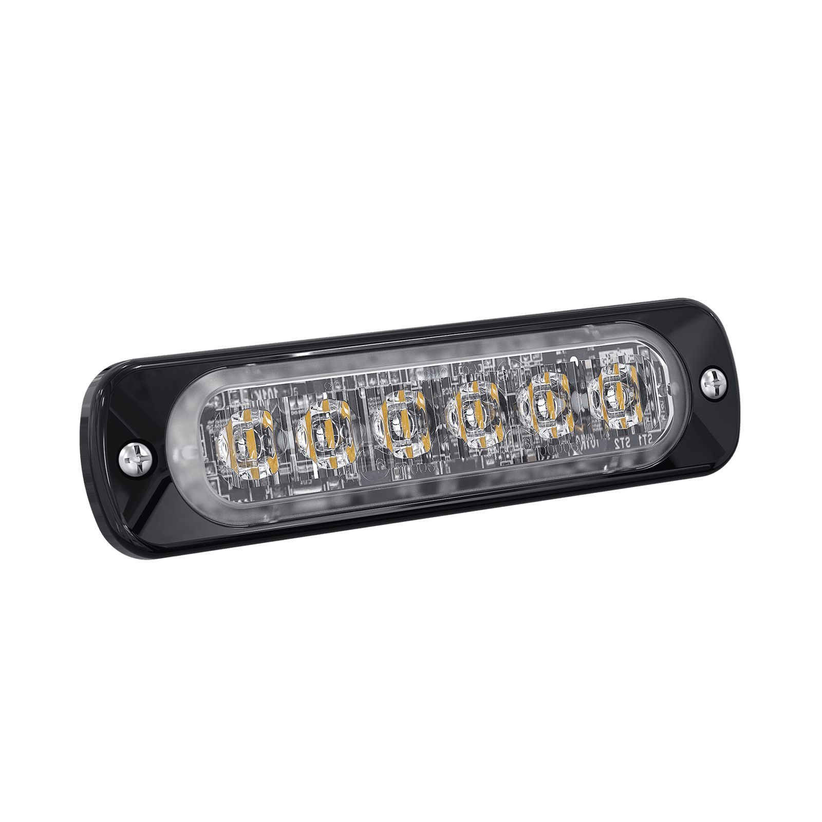 Luz Auxiliar de 6 LED, Azul, Bisel Negro, Lente Transparente SP6B - SIGNALPRO