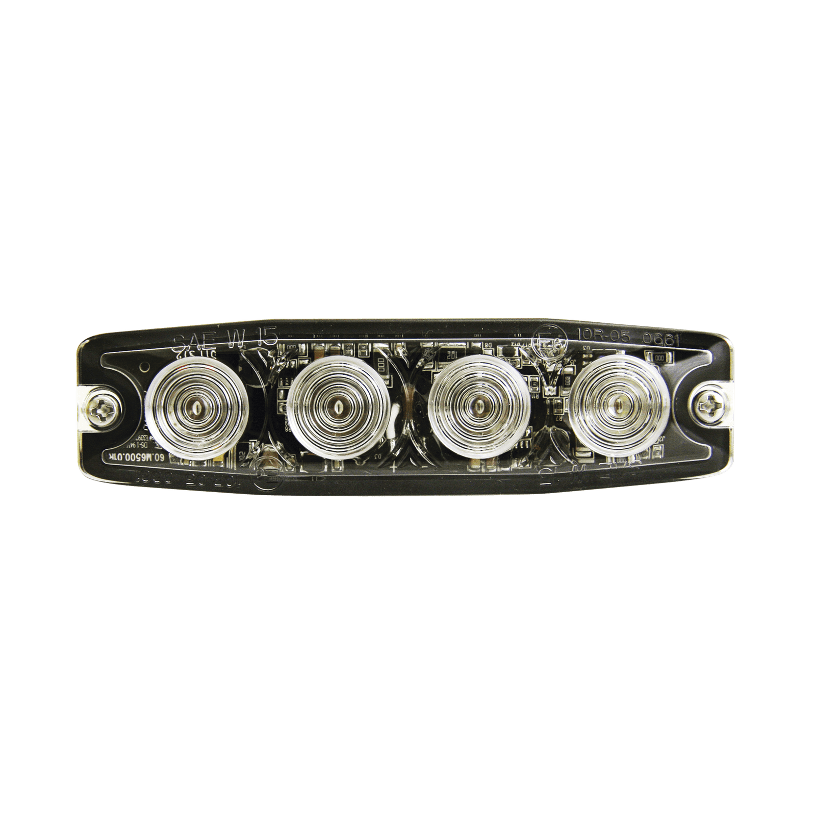 Luz Auxiliar de 4 LED, ámbar, SAE Clase I, Lente transparente SPL4A - SIGNALPRO