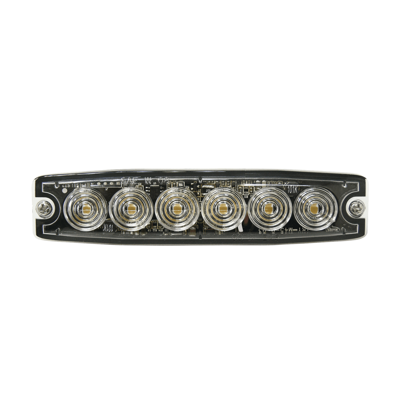 Luz Auxiliar de 6 LED, ámbar, SAE Clase I, lente transparente SPL6A - SIGNALPRO