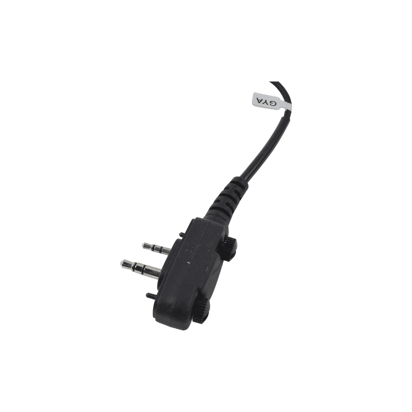 Micrófono de solapa con gancho suave para la oreja y fibra trenzada para puerto de accesorios Icom de 2 pines con tornillos SPM-330S-E-BF - PRYME